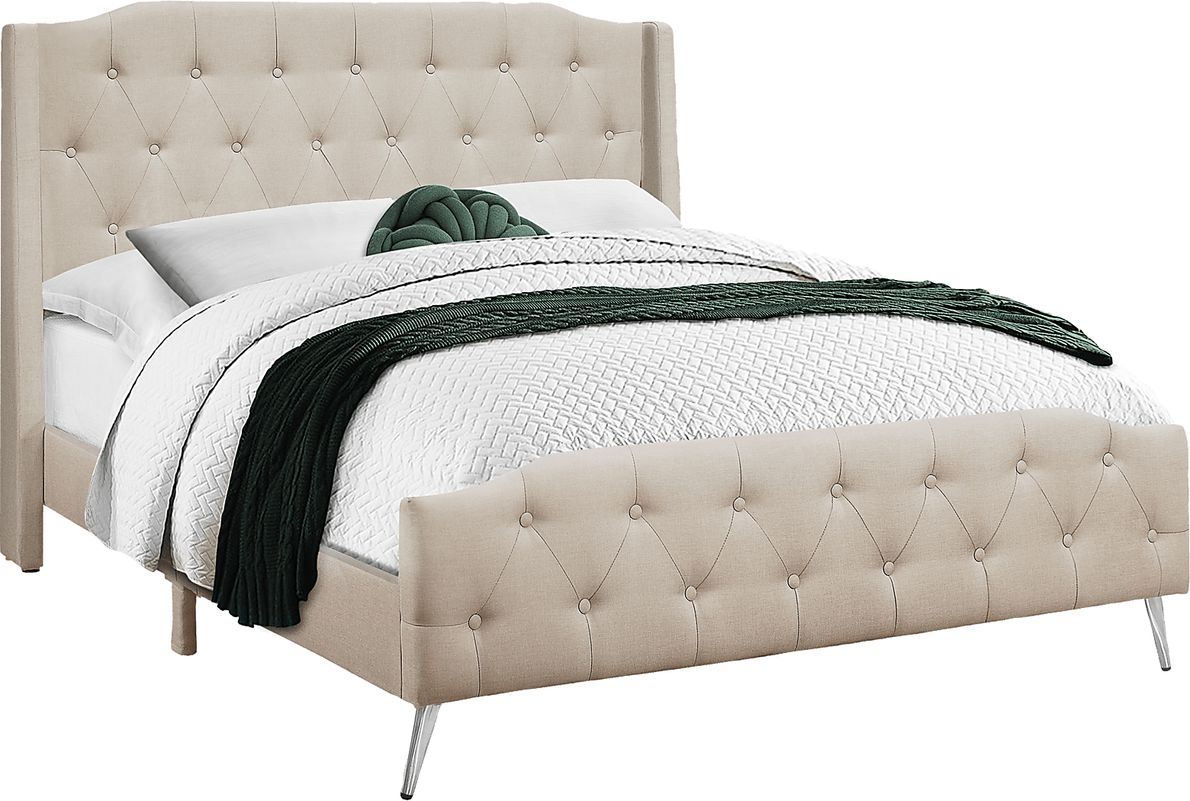 Pennefeather Beige Queen Bed