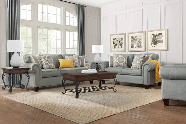 Pennington Blue Loveseat - Thumbnail - Image 2
