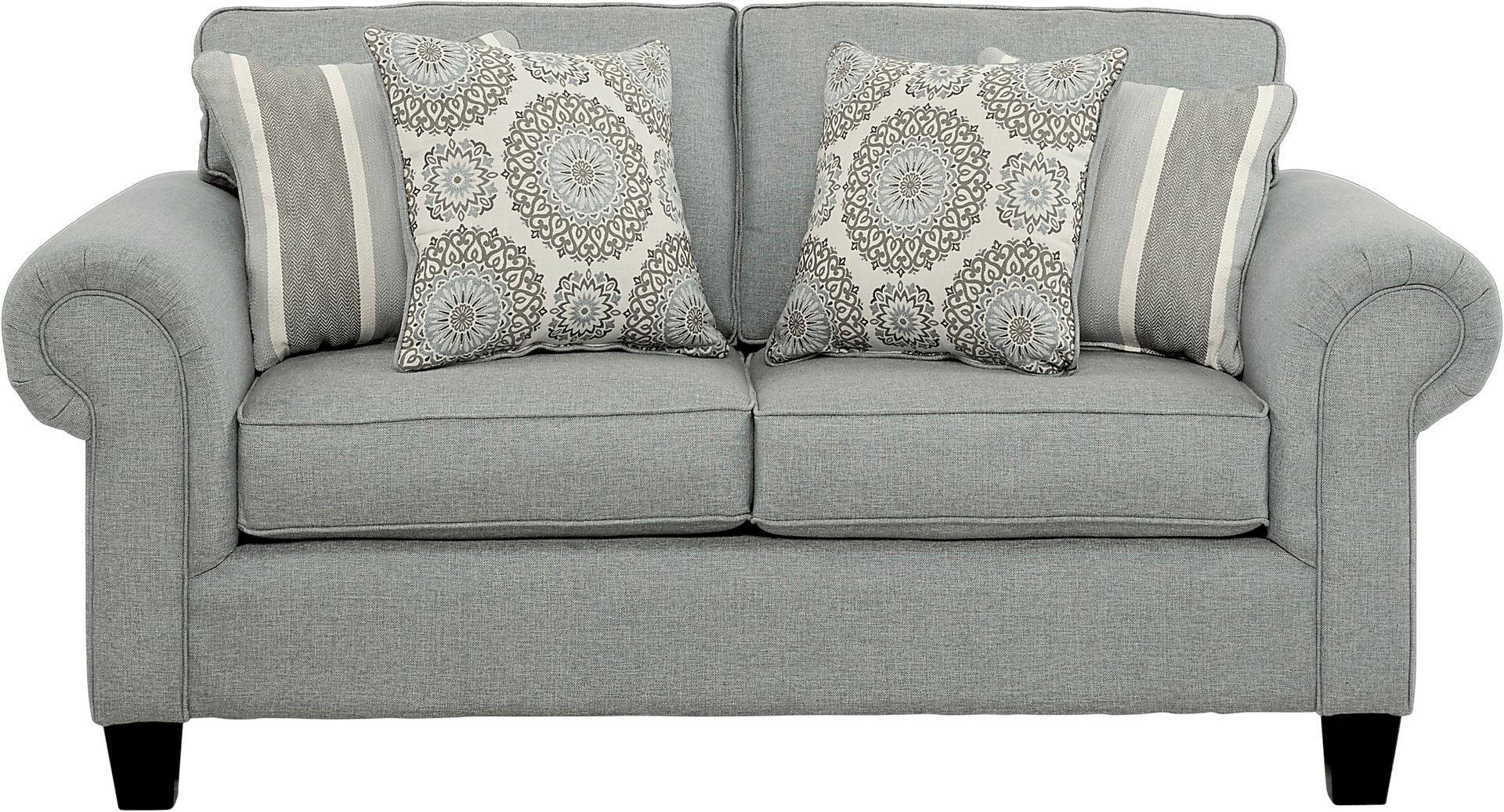 Pennington Blue Loveseat - Image 1