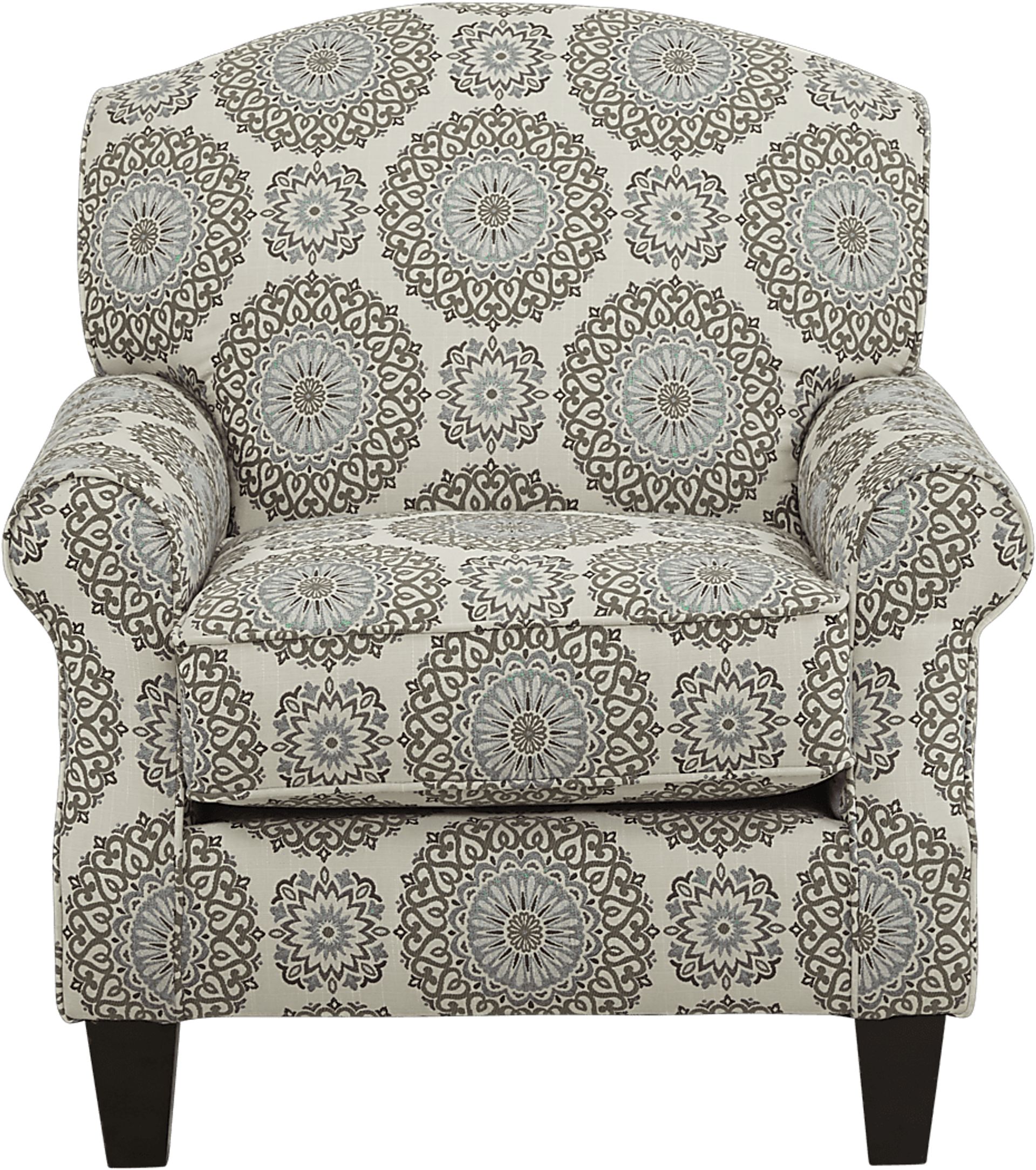 Pennington Blue Medallion Accent Chair - Image 2