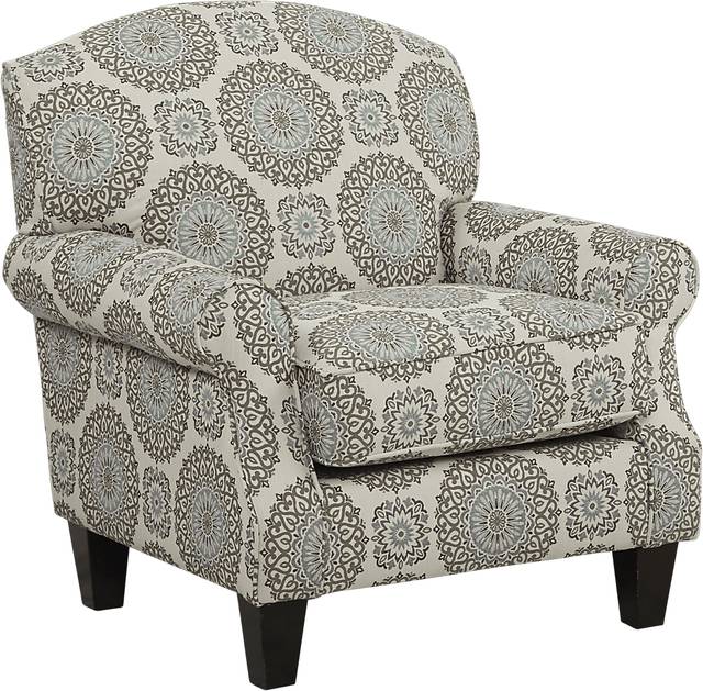 Pennington Blue Medallion Accent Chair - Thumbnail - Image 1