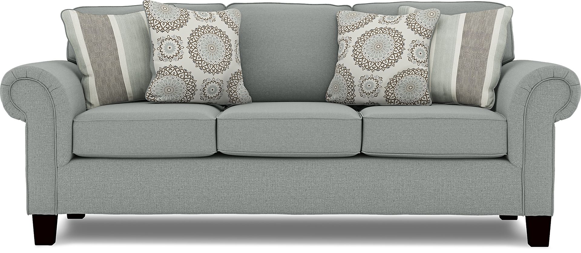 Pennington Blue 7 Pc Living Room with Sleeper Sofa - Image 2