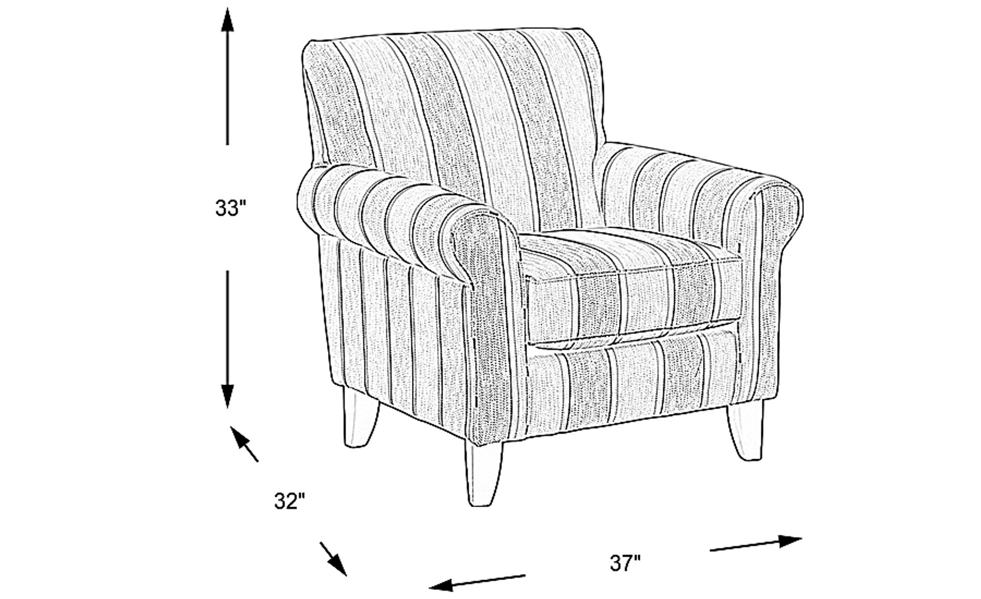 Dimension Image. Please refer to the Dimension Tab on this page for dimension details.