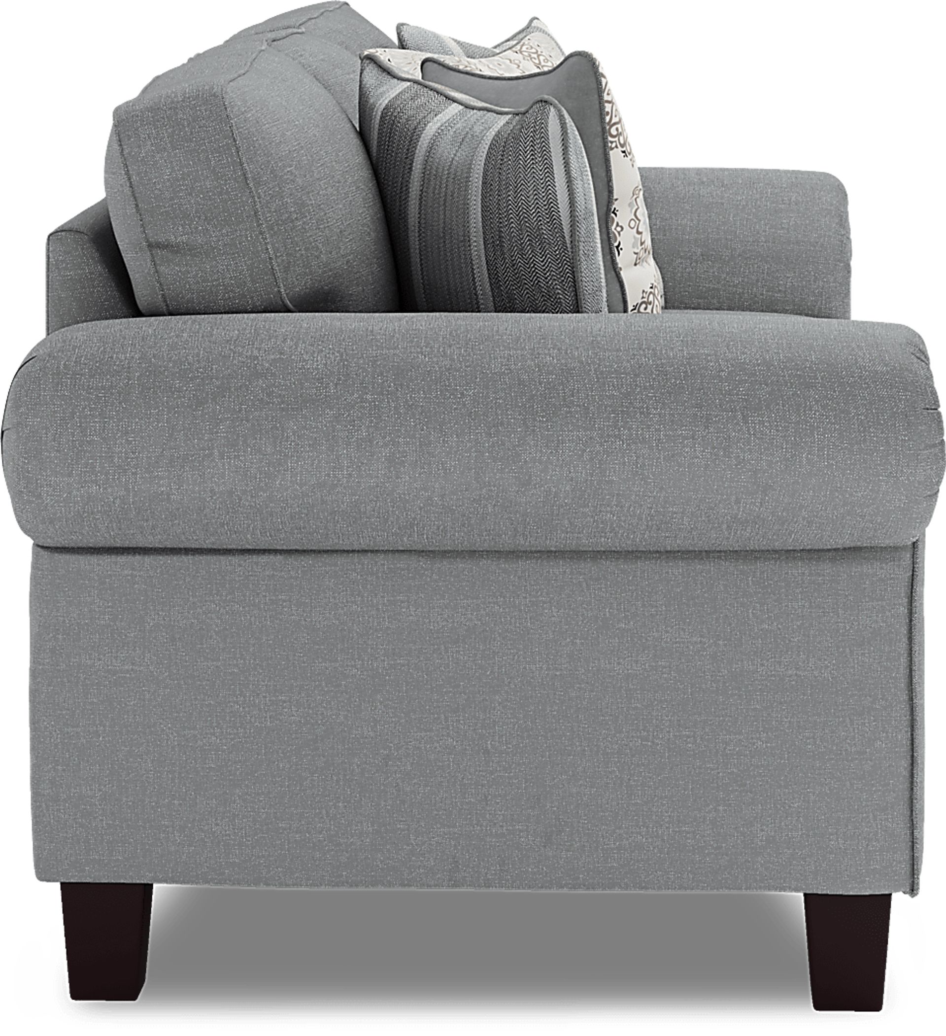 Pennington Gray 7 Pc Living Room with Gel Foam Sleeper Sofa - Image 6