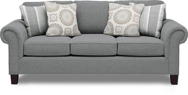 Pennington Gray 7 Pc Living Room with Gel Foam Sleeper Sofa - Thumbnail - Image 2