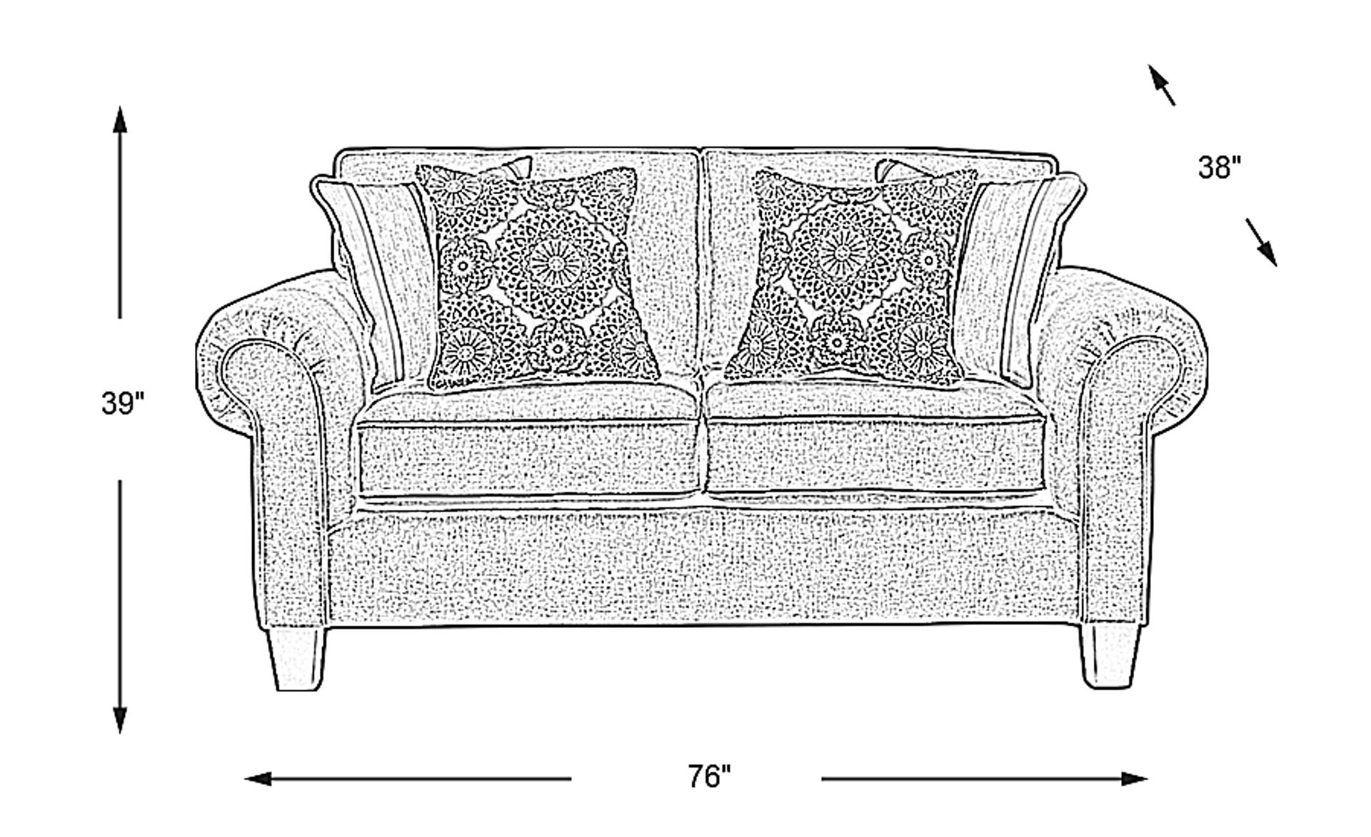 Dimension Image. Please refer to the Dimension Tab on this page for dimension details.