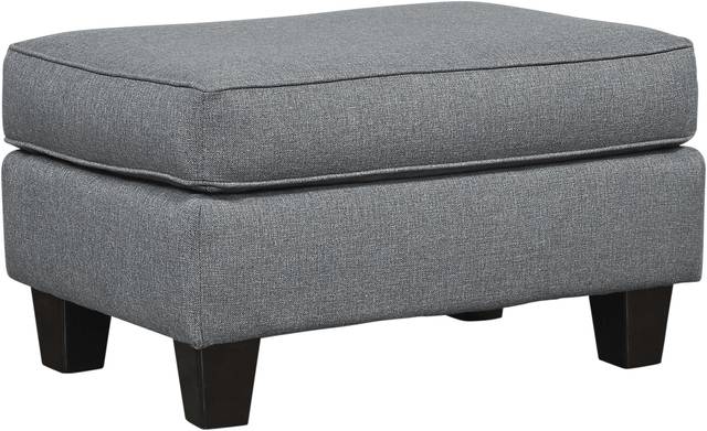 Pennington Gray Ottoman - Thumbnail - Image 1