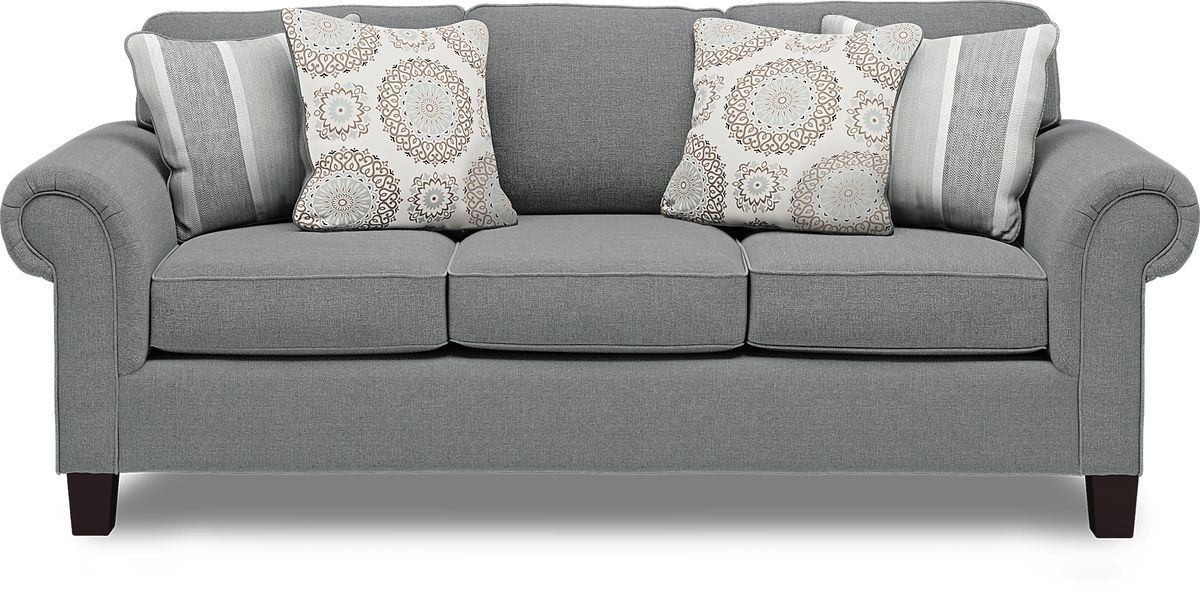 Pennington Gray Fabric Sofa Rooms to Go