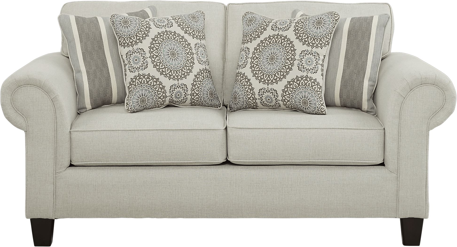 Pennington Sand Beige Fabric Loveseat