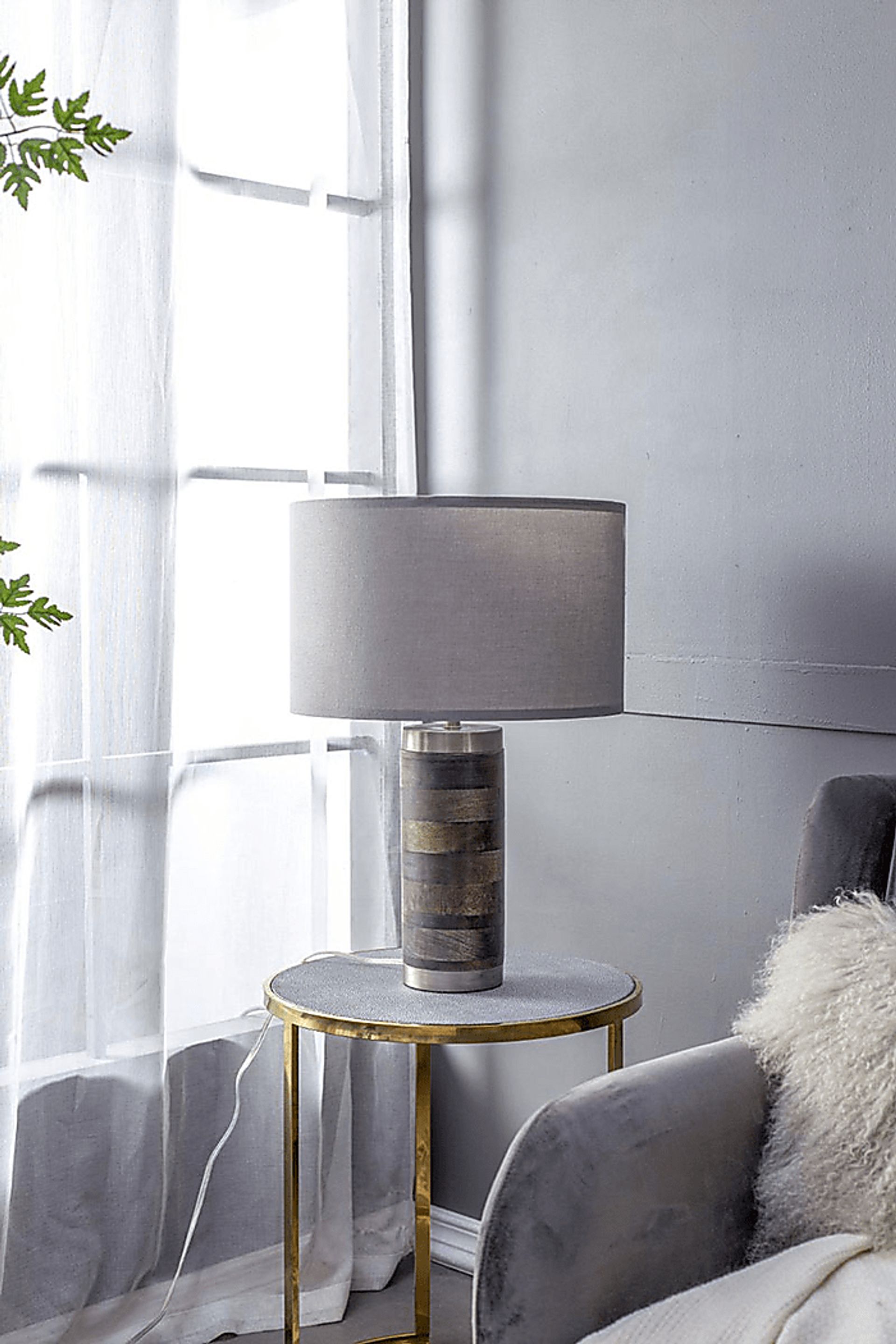 Pennywell Bay Gray Lamp - Image 5