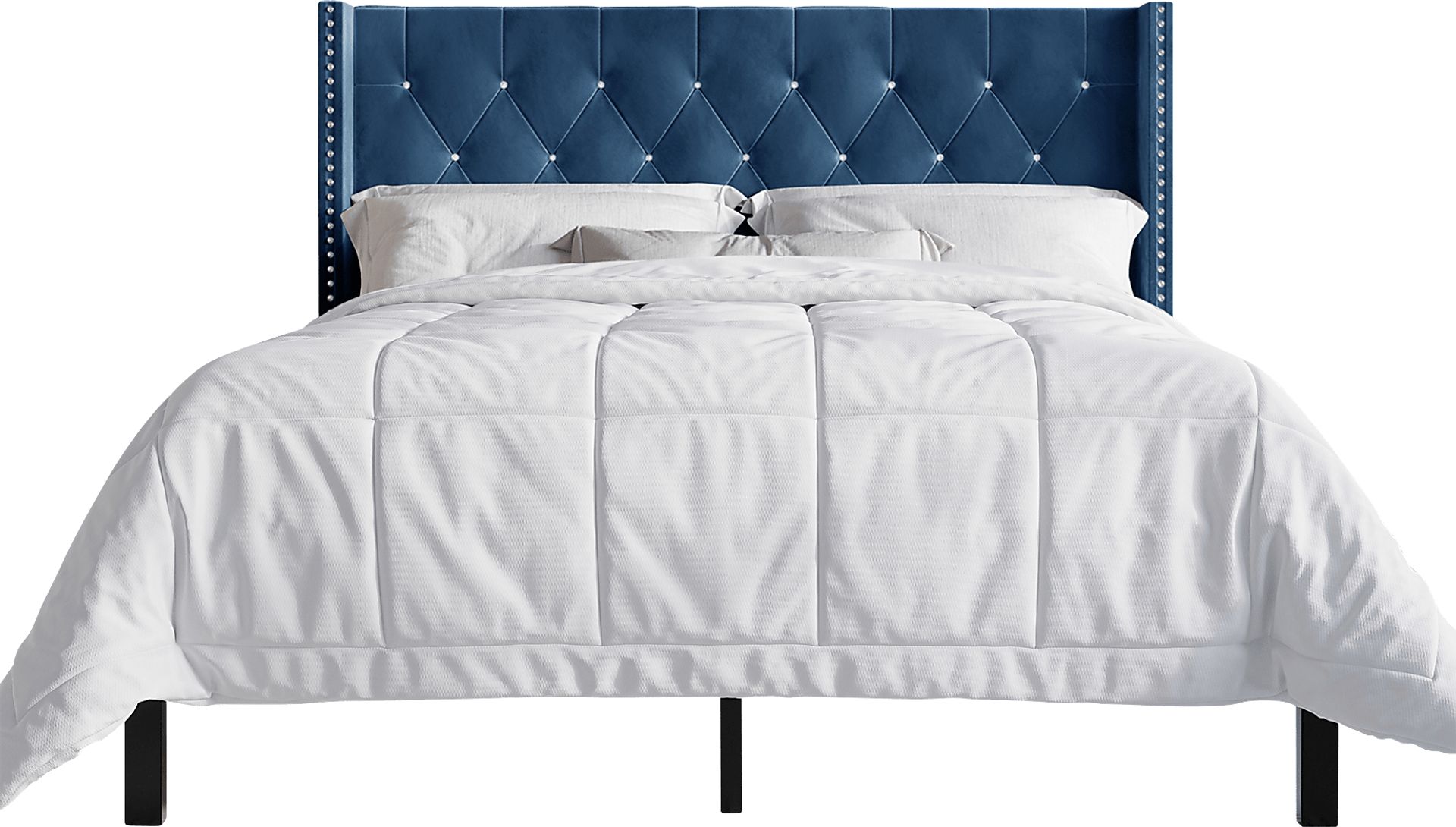 Penroselane Blue Queen with 2 Nightstands - Image 4