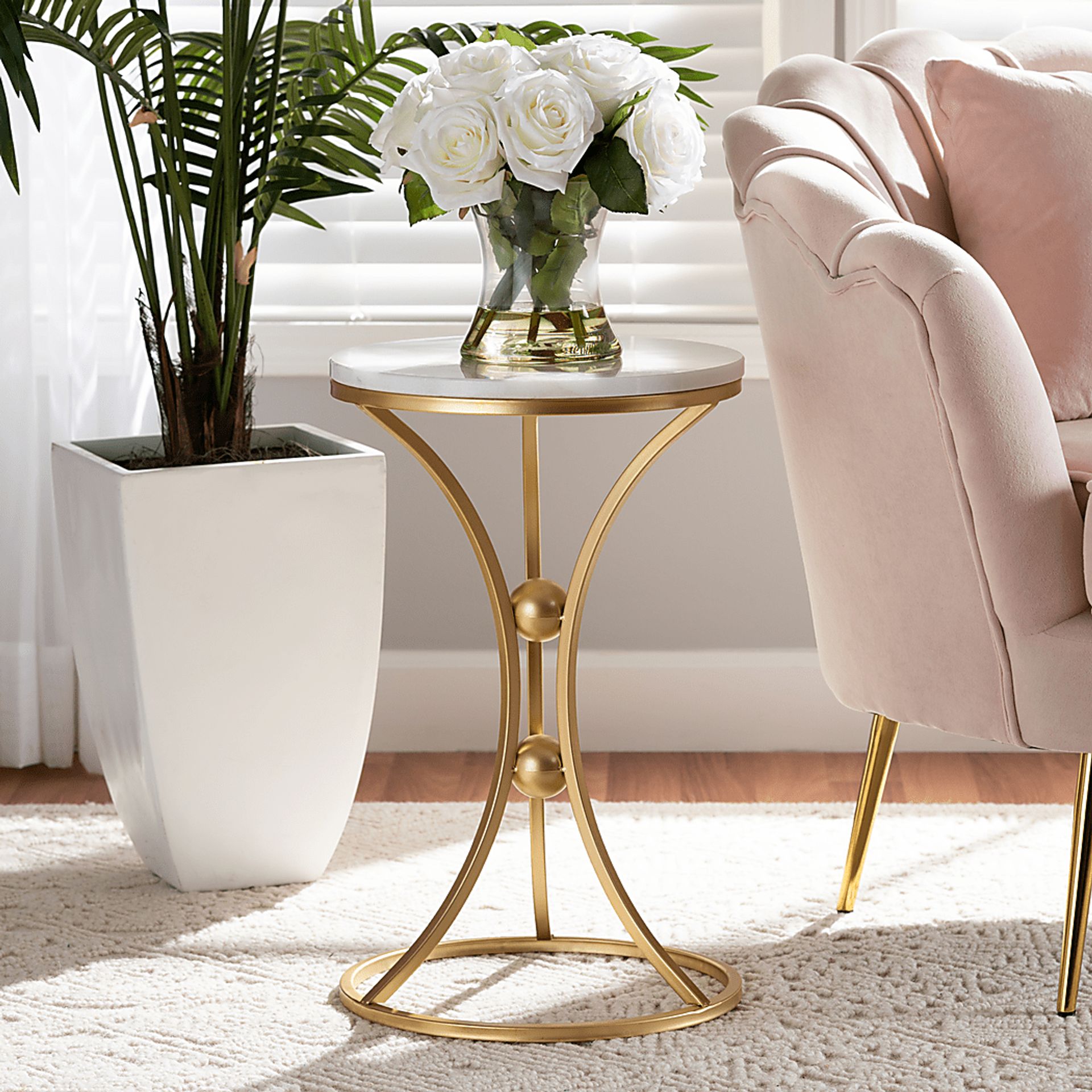 Penticton White End Table - Image 2