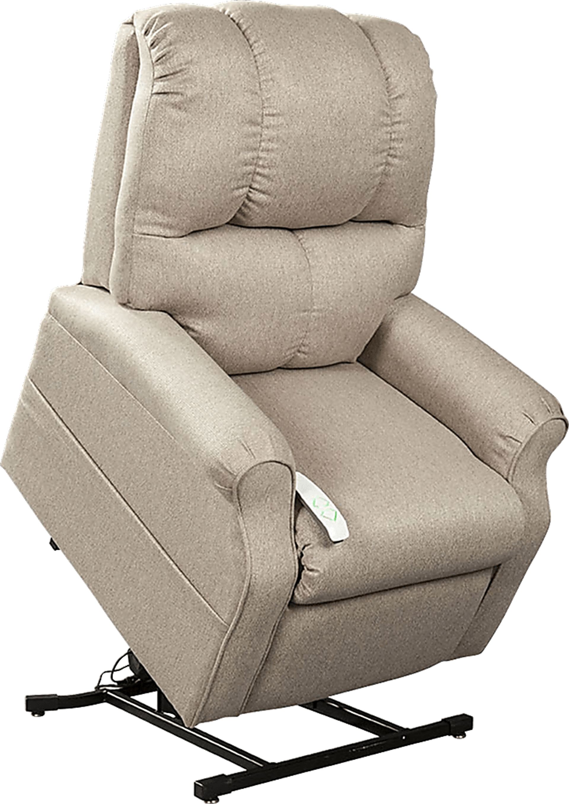 Pentonshire Beige Lift Chair Dual Power Recliner - Image 2