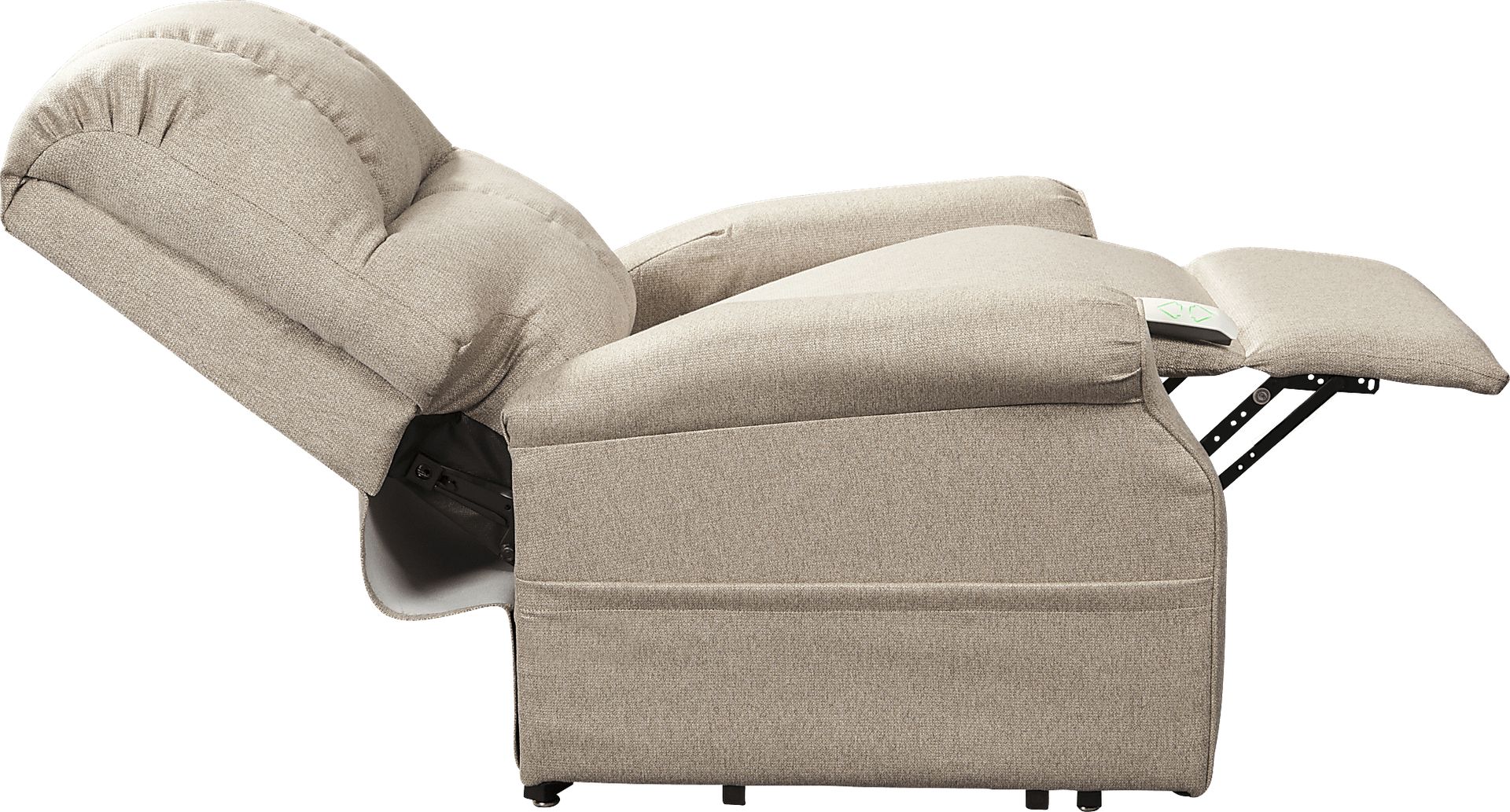 Pentonshire Beige Lift Chair Dual Power Recliner - Image 5