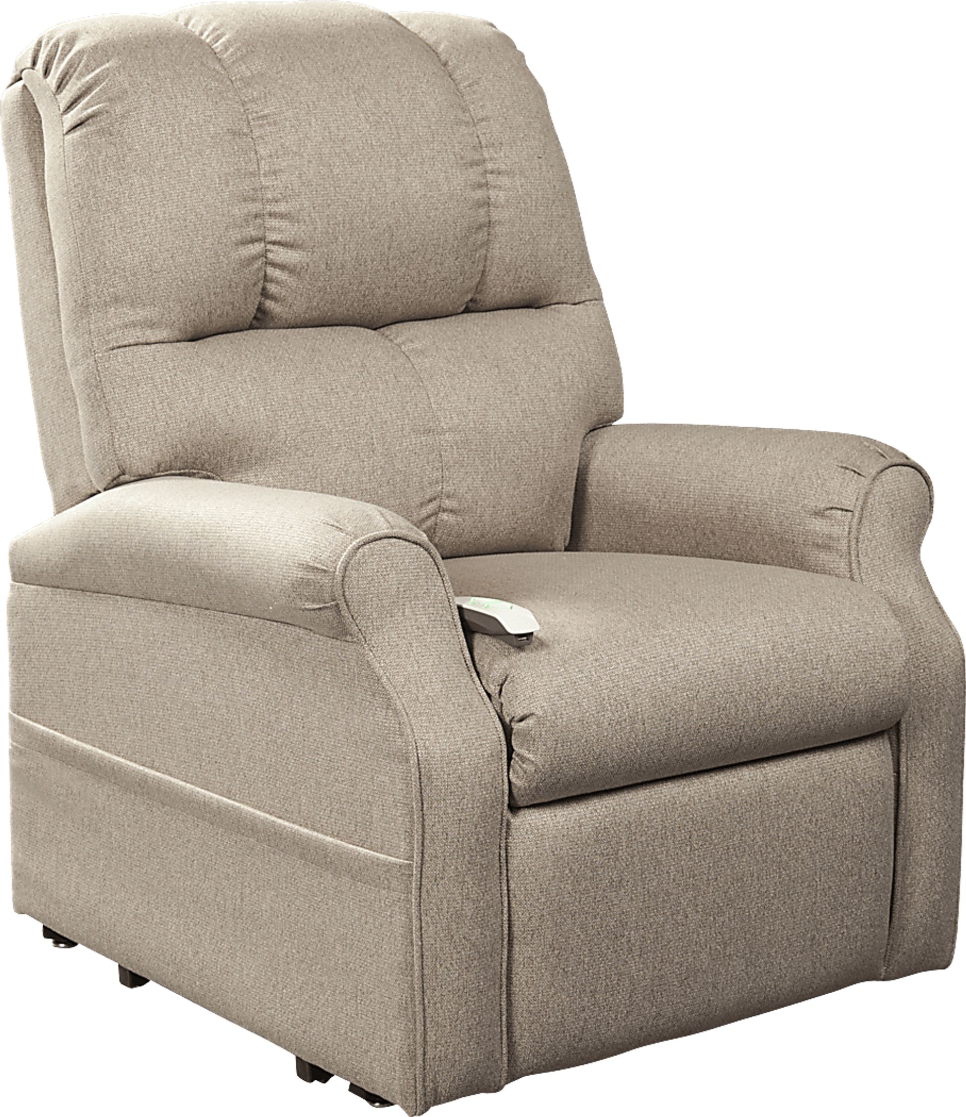 Pentonshire Beige Lift Chair Dual Power Recliner - Image 1