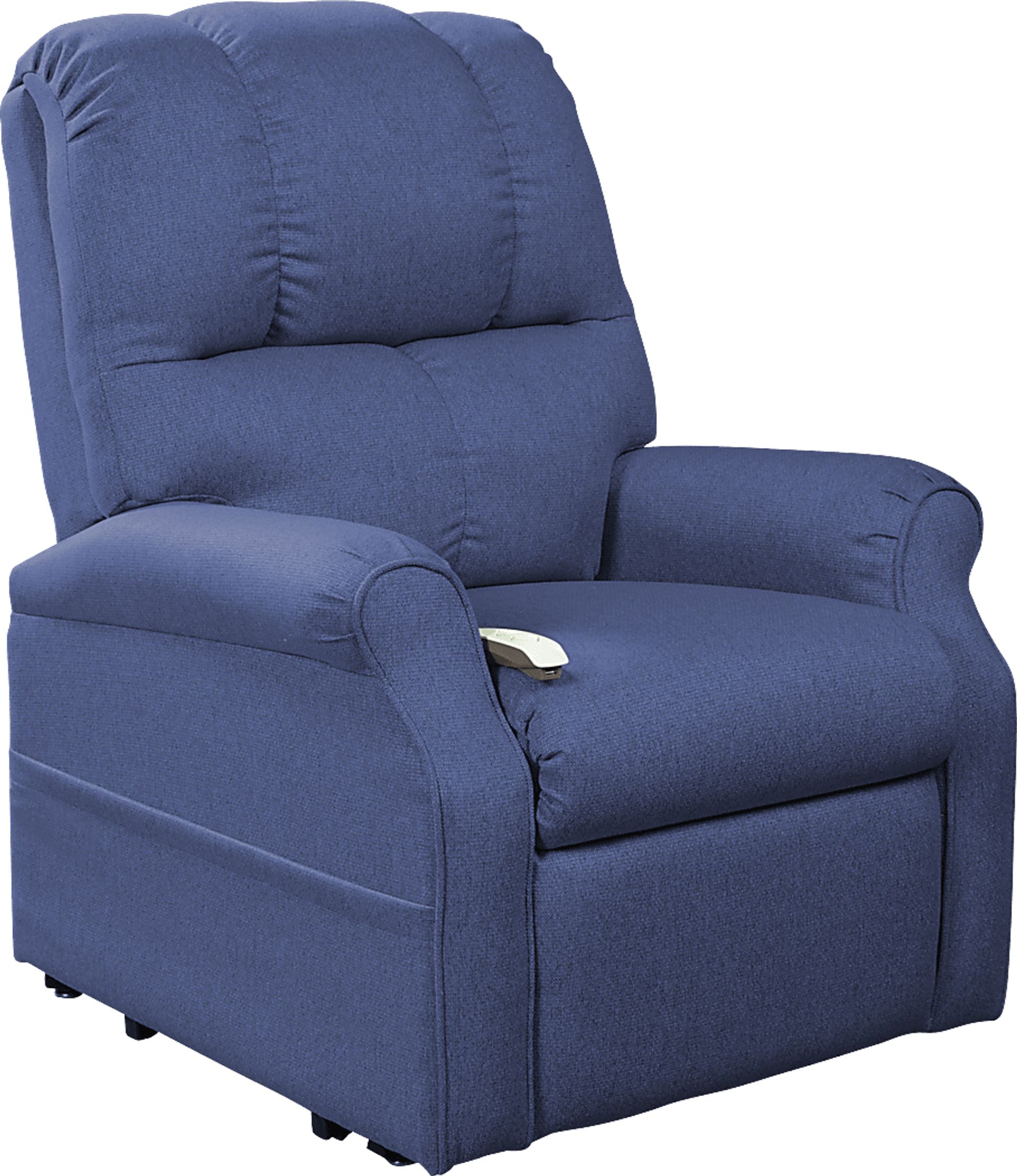Pentonshire Blue Lift Chair Power Recliner - Image 1