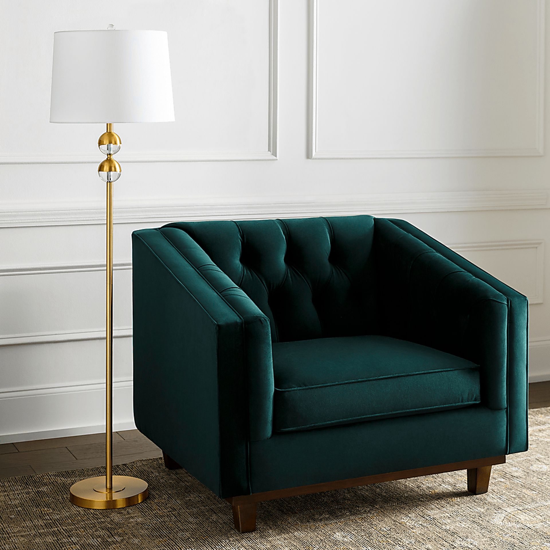 Peony Sea Gold Floor Lamp - Image 2