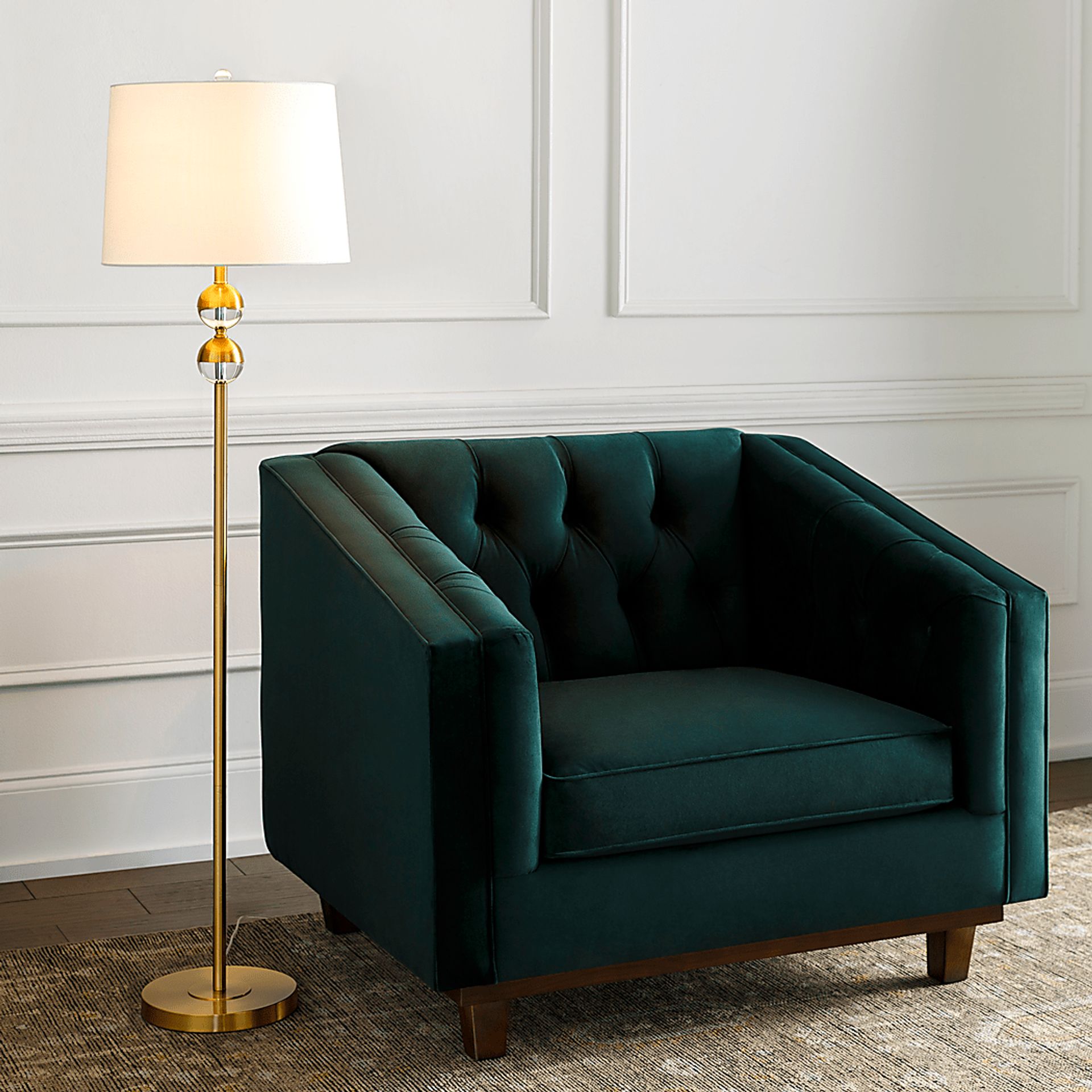 Peony Sea Gold Floor Lamp - Image 3