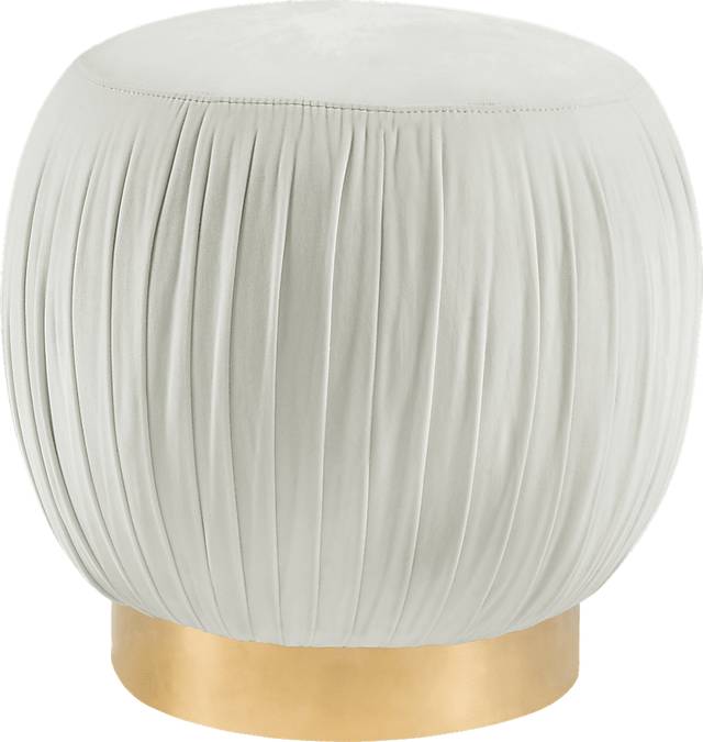 Peony White Ottoman - Thumbnail - Image 1