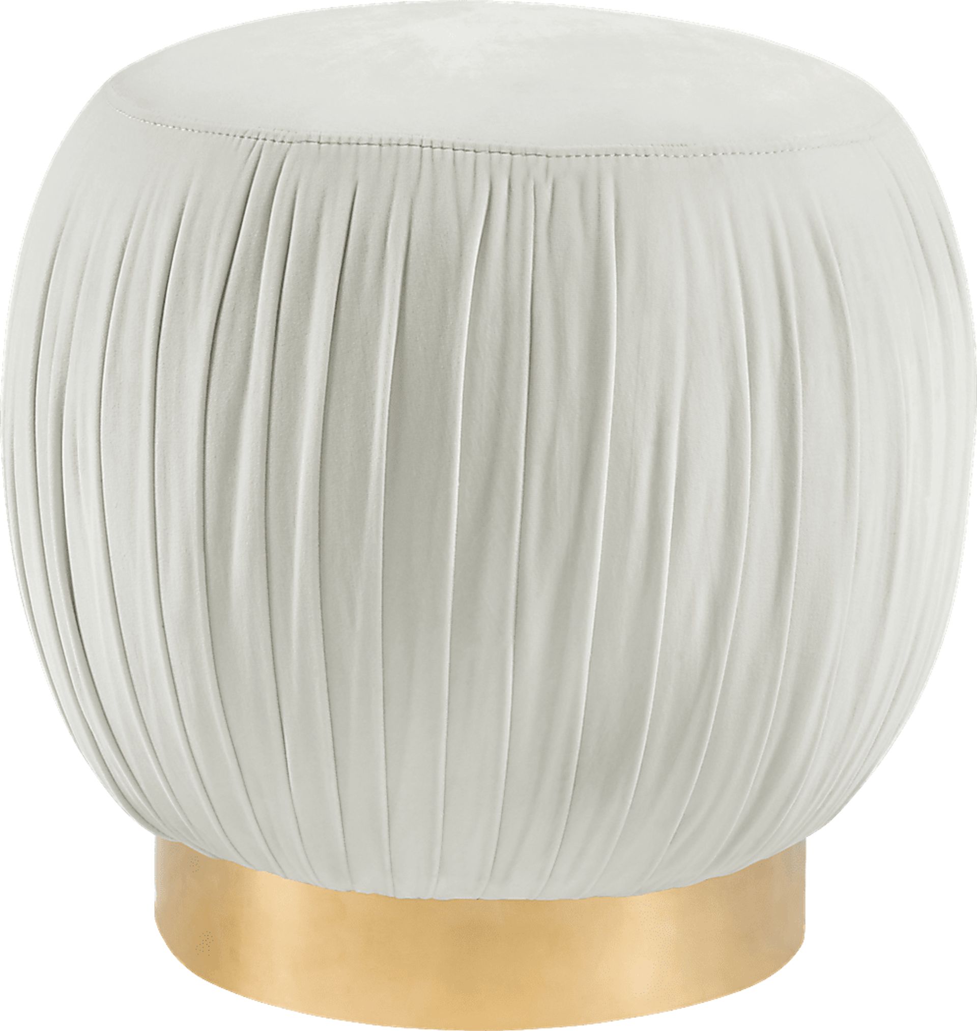 Peony White Ottoman - Image 1