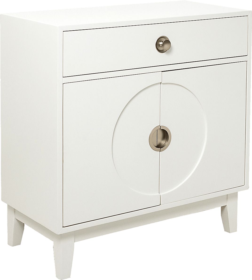 Peralto White Accent Cabinet