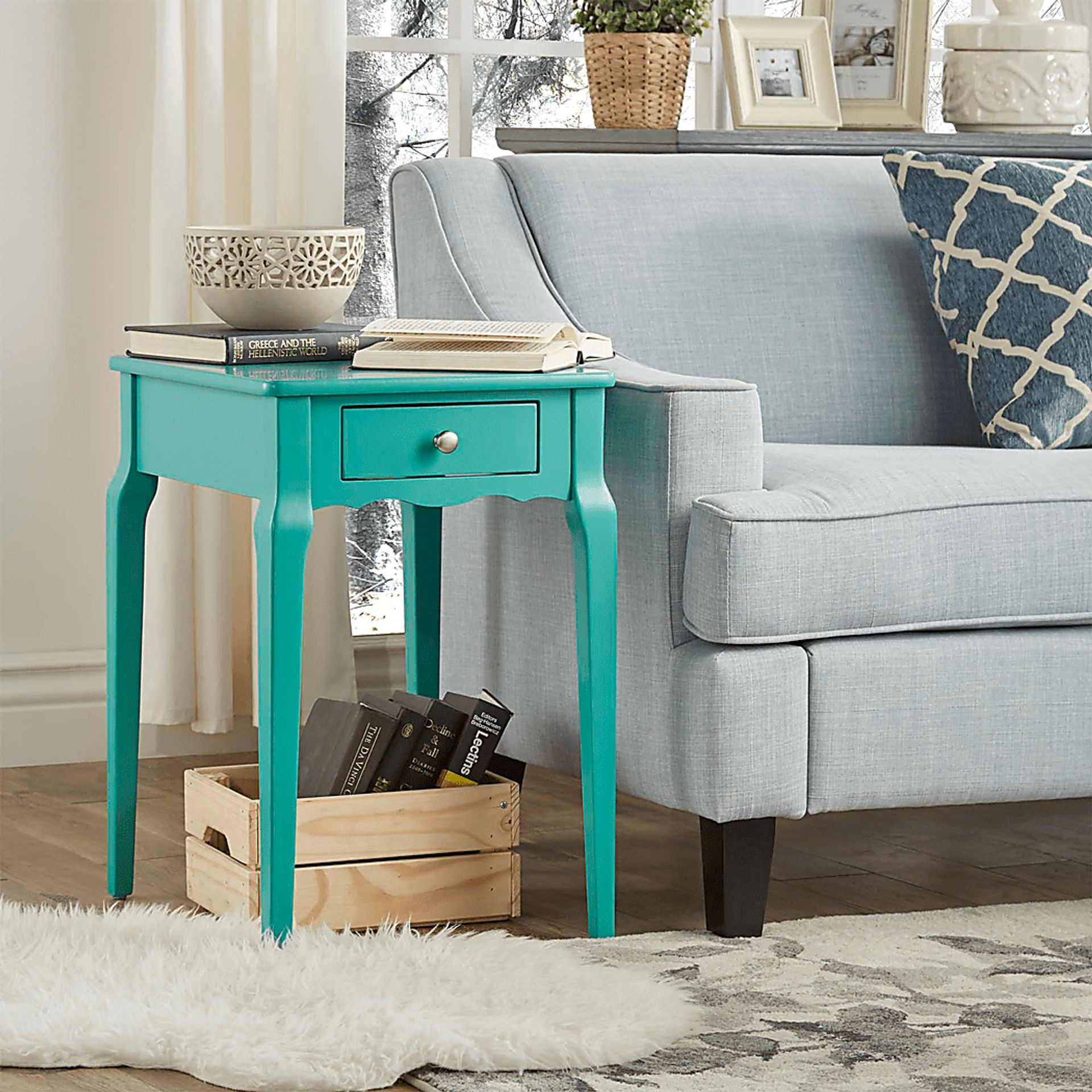 Percel Seafoam Accent Table - Image 2
