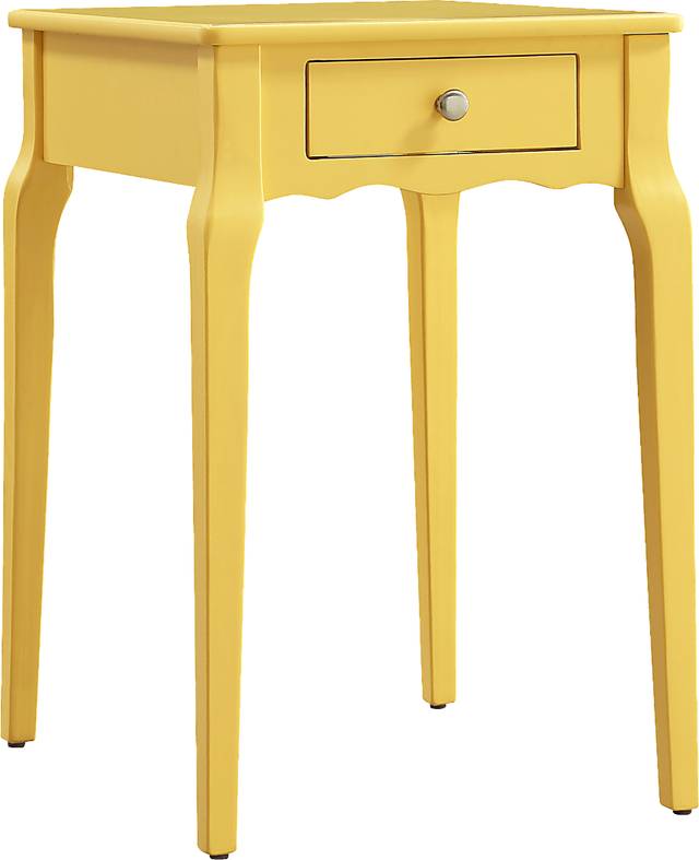 Percel Yellow Accent Table - Thumbnail - Image 1