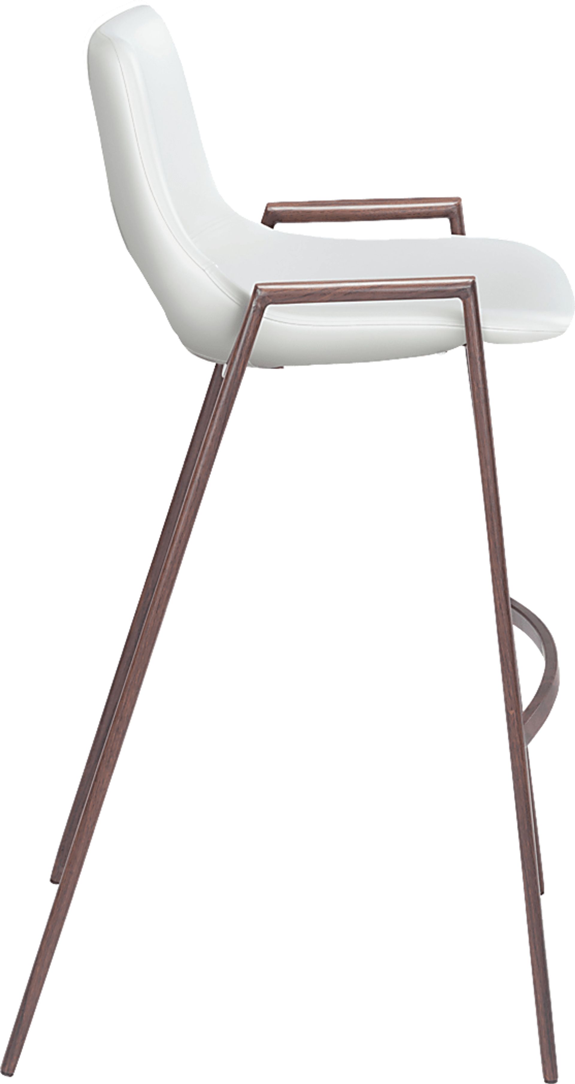 Percheron White Bar Stool, Set of 2 - Image 3
