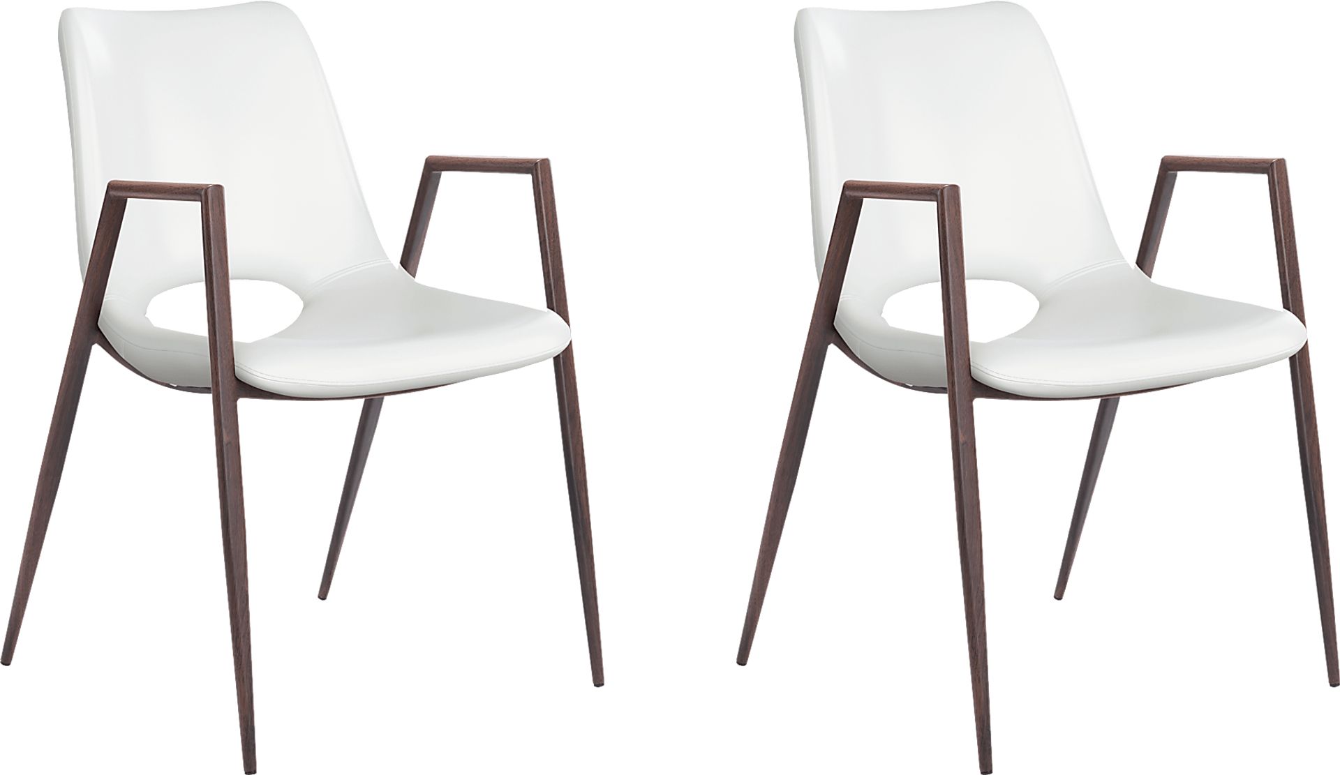 Percheron White Dining Chair, Set of 2 - Image 1