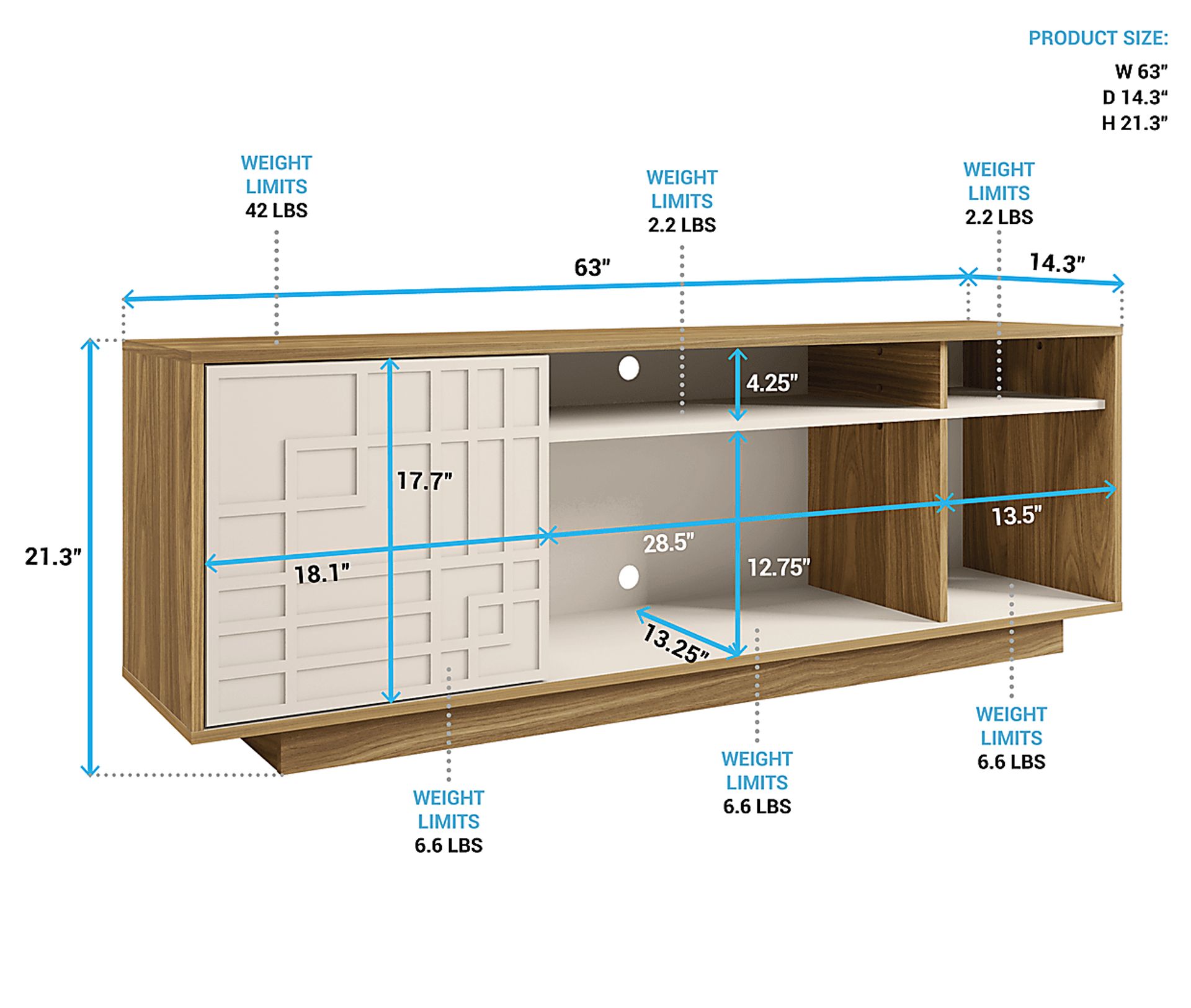 Percita Oak 63 in. Console - Image 8
