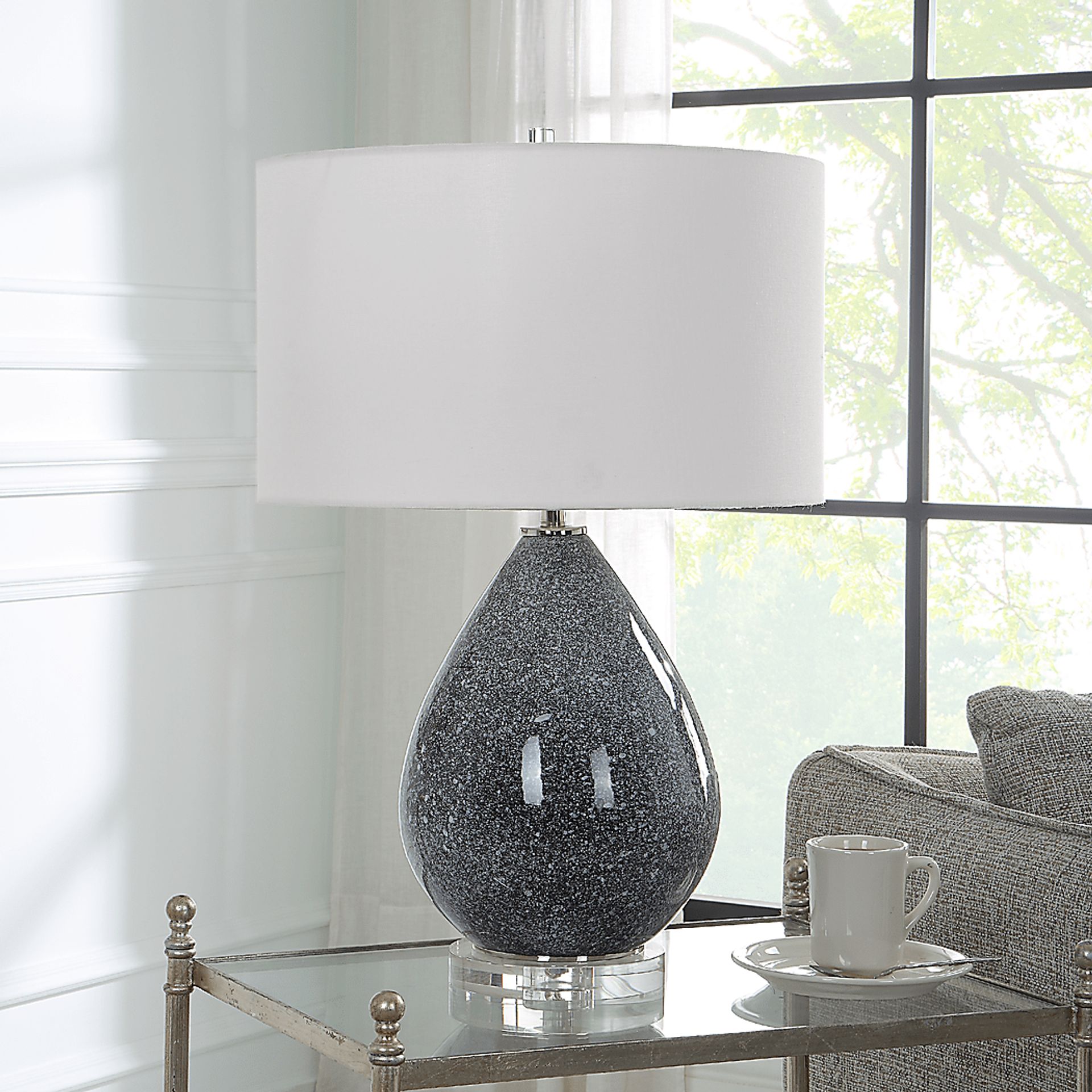 Percival Island Gray Lamp - Image 2