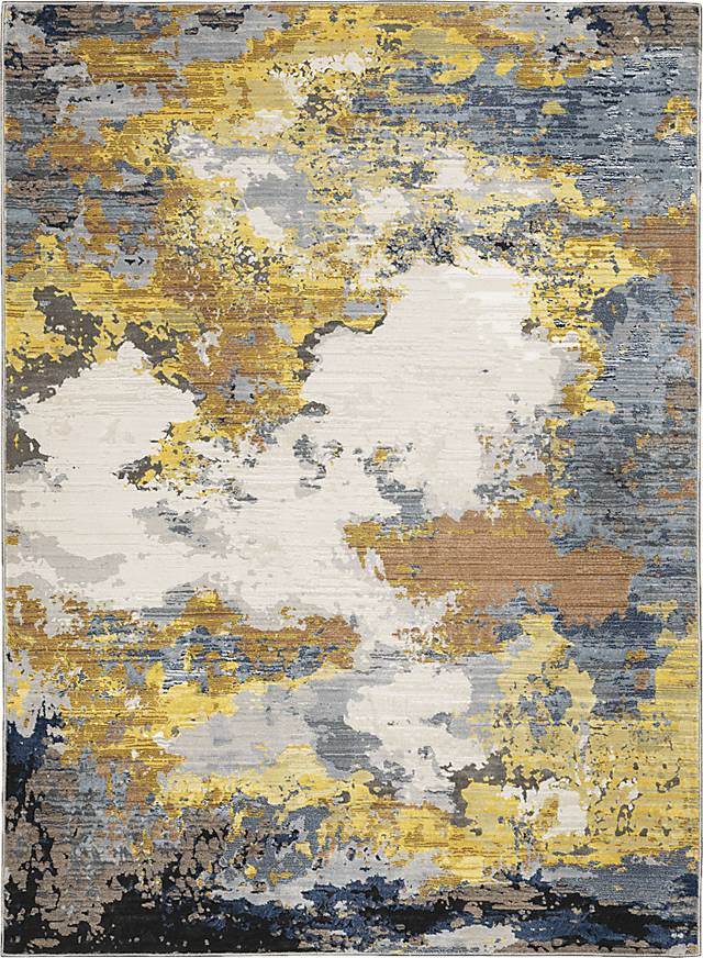 Percival Yellow 7'10 x 10'10 Rug - Thumbnail - Image 1
