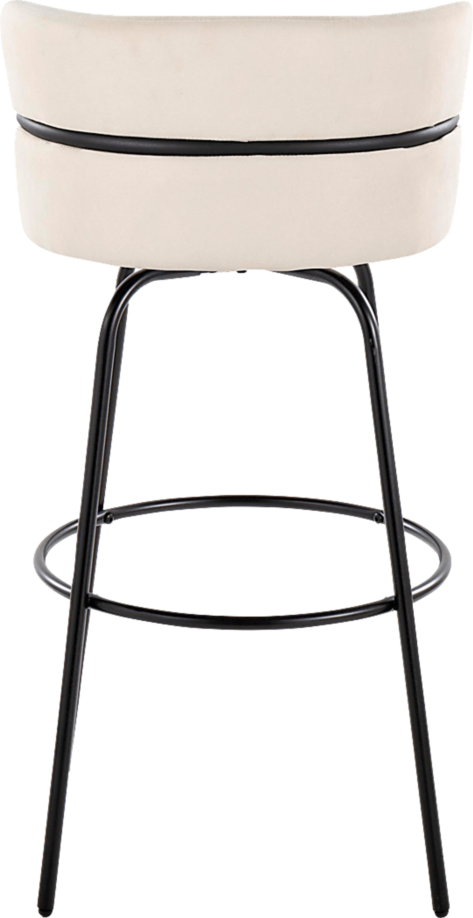 Percivale I Cream Swivel Barstool, Set of 2 - Image 9