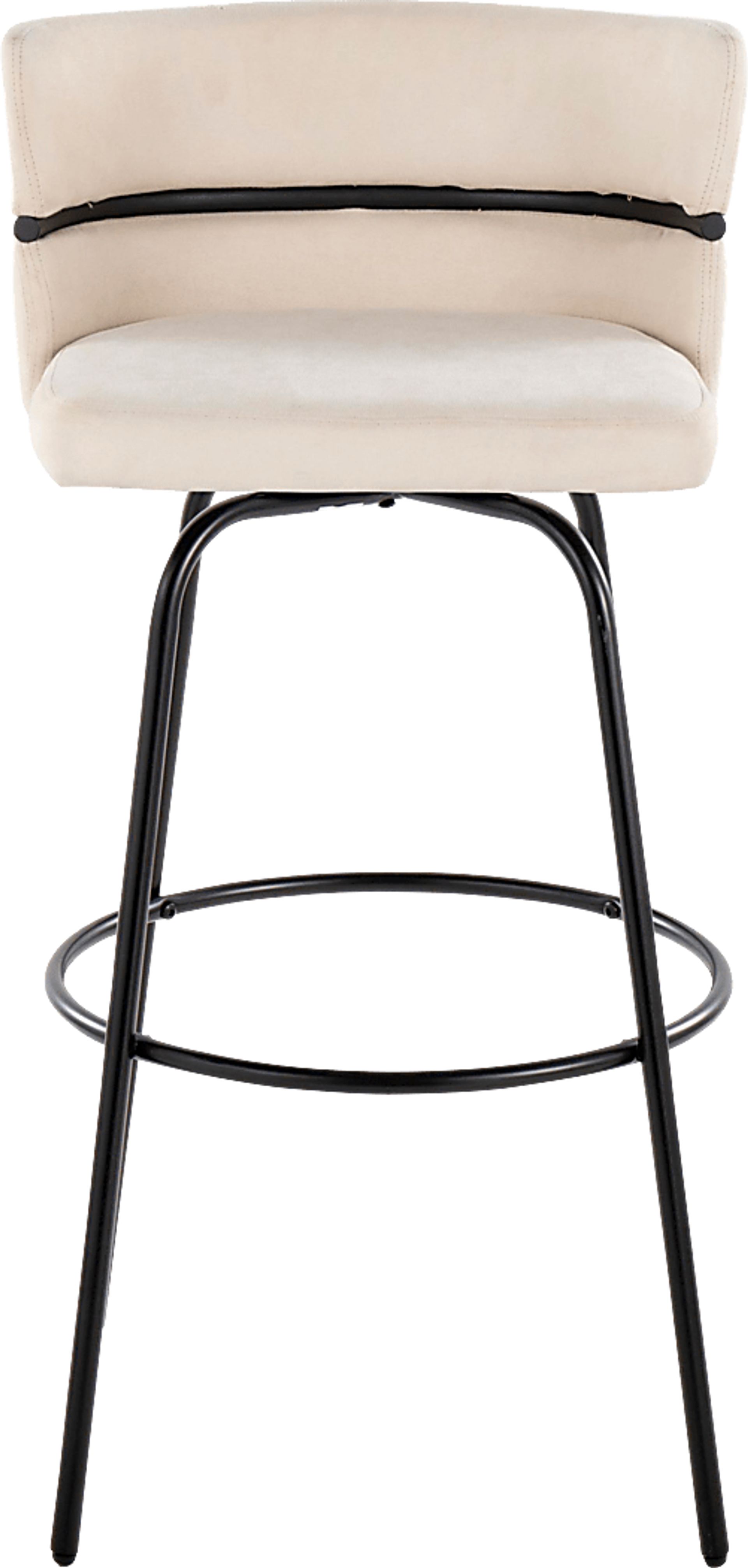Percivale I Cream Swivel Barstool, Set of 2 - Image 10