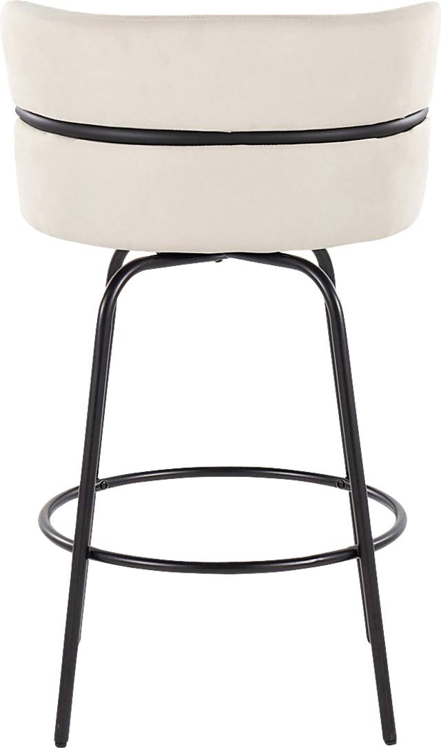 Percivale I Cream Swivel Counter Height Stool, Set of 2 - Thumbnail - Image 8