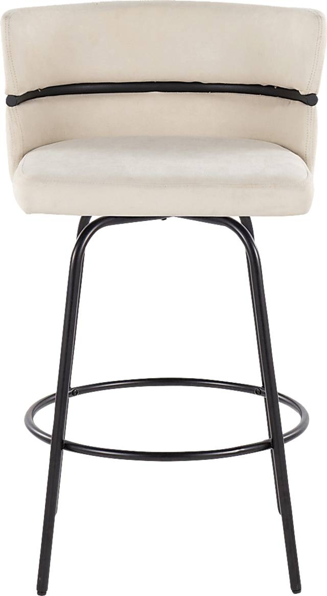 Percivale I Cream Swivel Counter Height Stool, Set of 2 - Thumbnail - Image 9