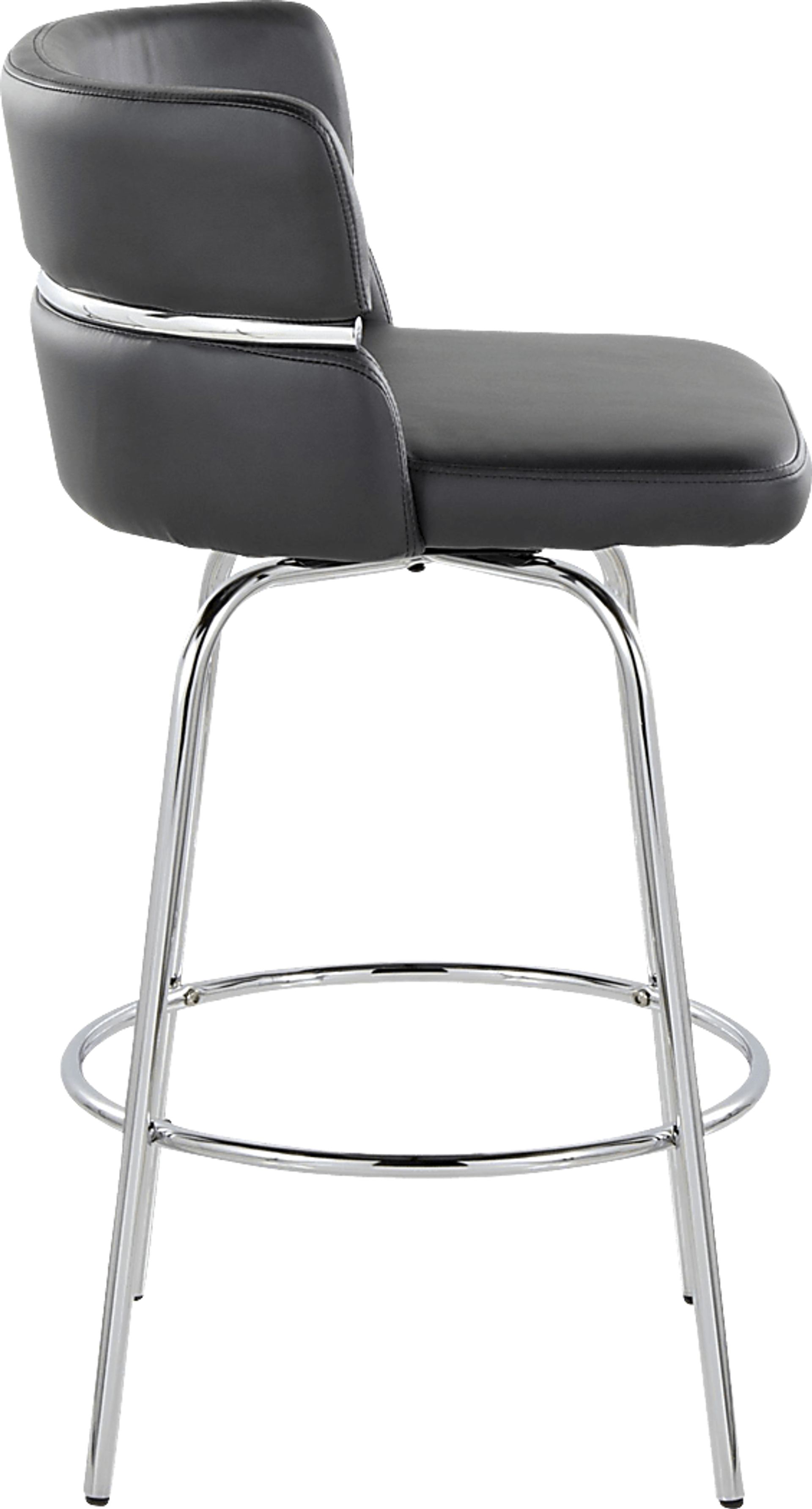 Percivale II Black Swivel Counter Height Stool, Set of 2 - Image 6