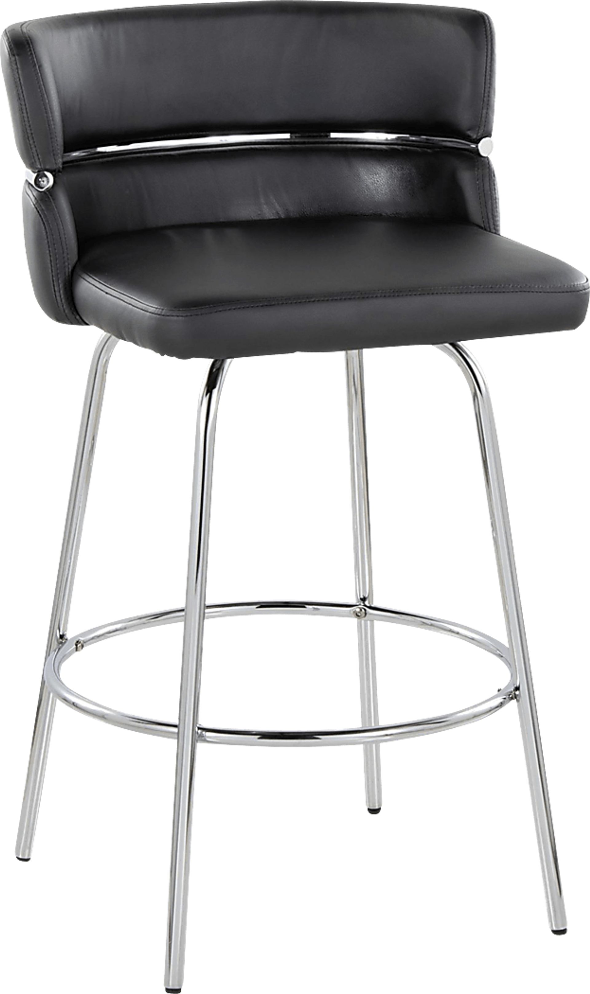 Percivale II Black Swivel Counter Height Stool, Set of 2 - Image 7