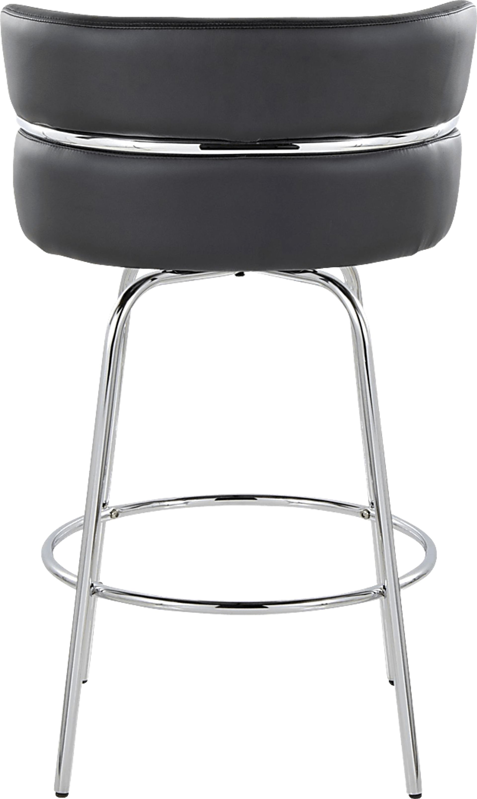 Percivale II Black Swivel Counter Height Stool, Set of 2 - Image 10