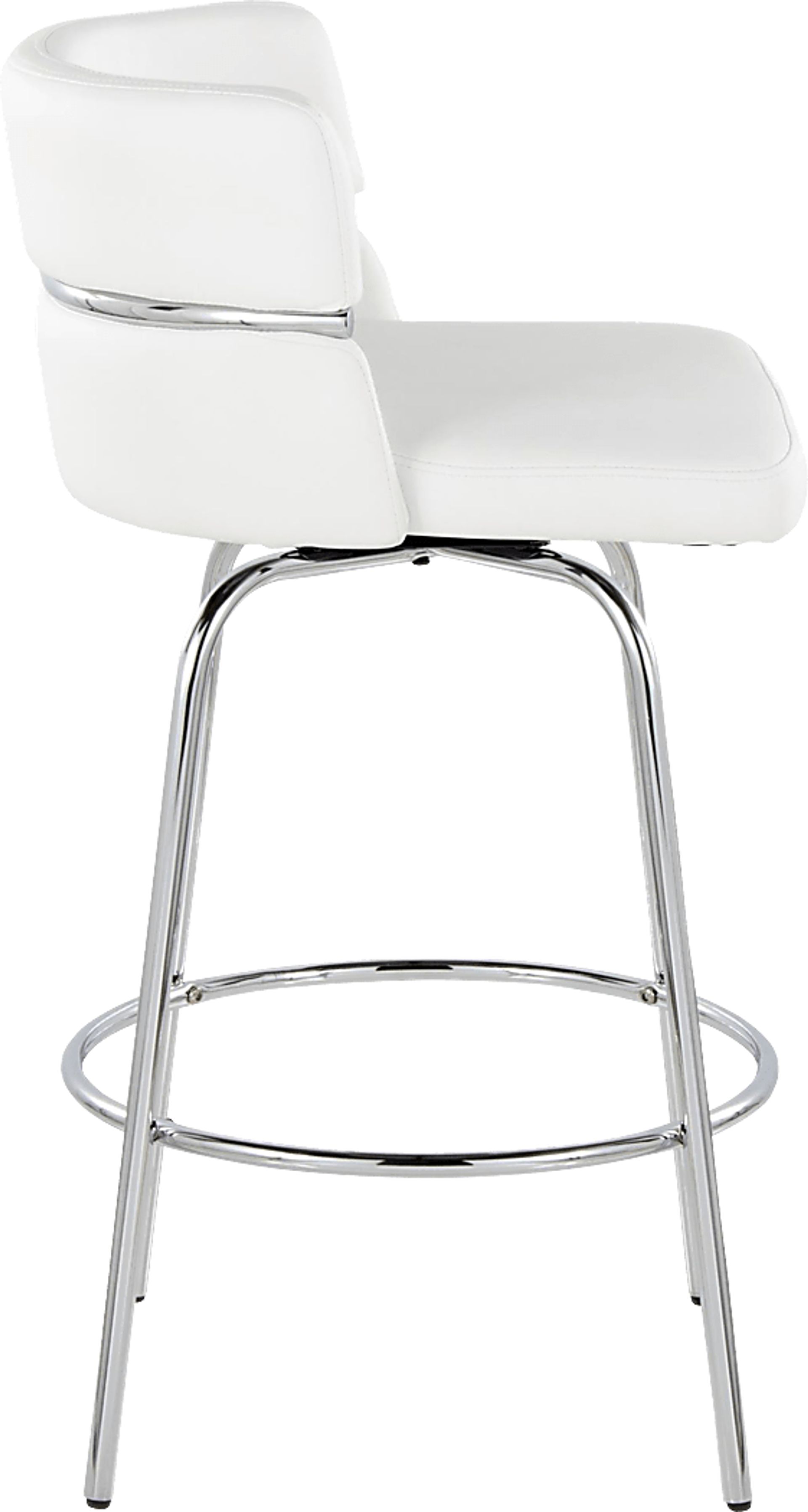 Percivale II White Swivel Counter Height Stool, Set of 2 - Image 6