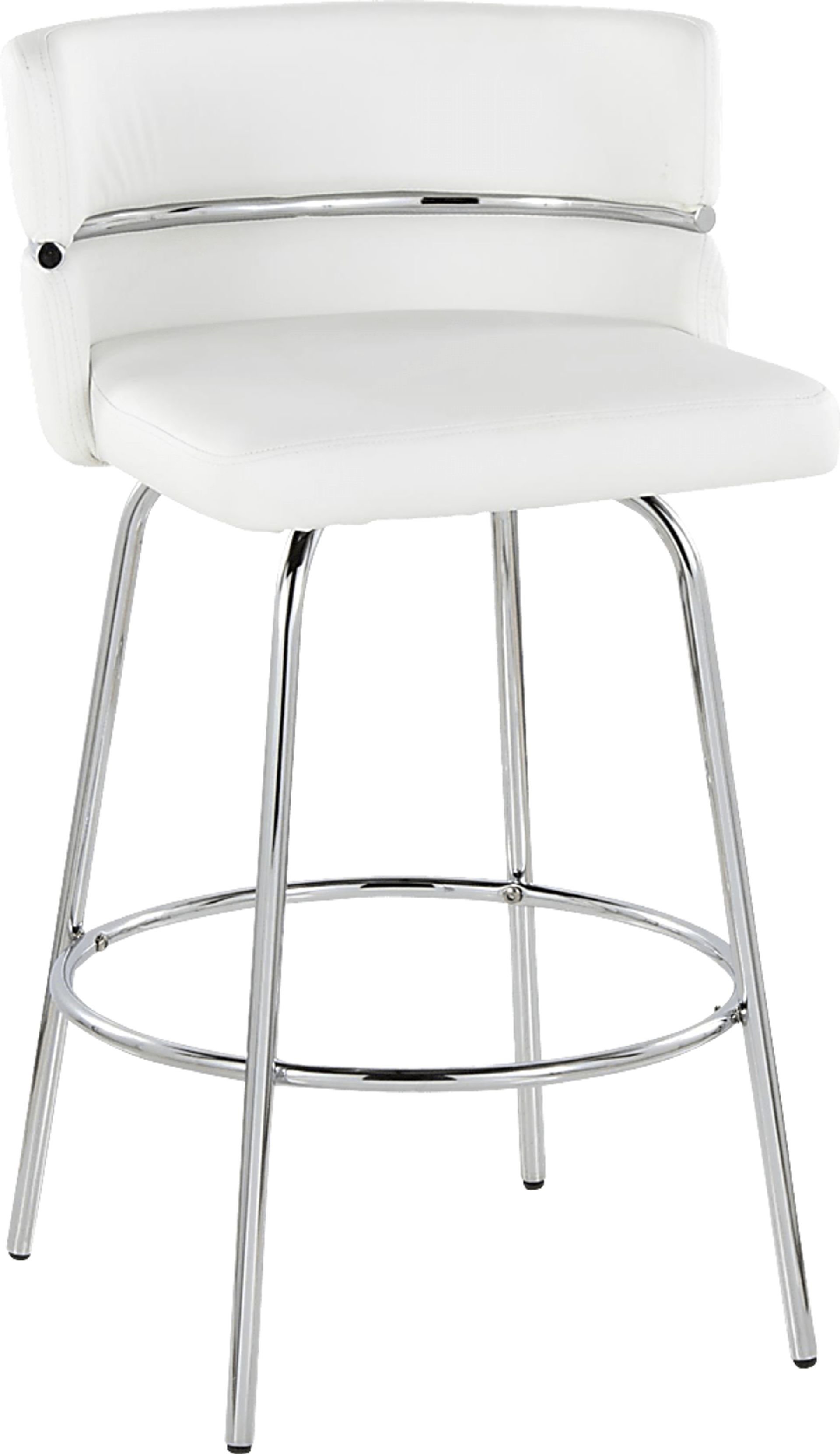 Percivale II White Swivel Counter Height Stool, Set of 2 - Image 7