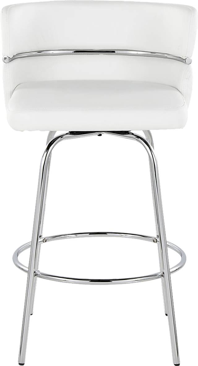 Percivale II White Swivel Counter Height Stool, Set of 2 - Thumbnail - Image 8