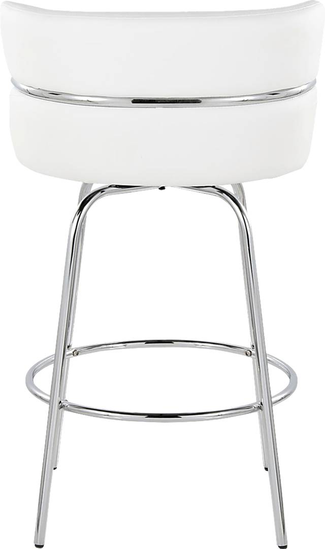 Percivale II White Swivel Counter Height Stool, Set of 2 - Thumbnail - Image 10