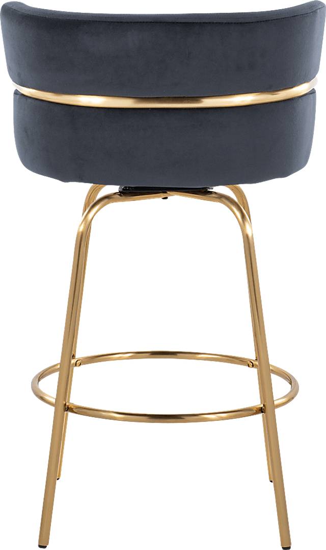 Percivale III Black Swivel Counter Height Stool, Set of 2 - Thumbnail - Image 9