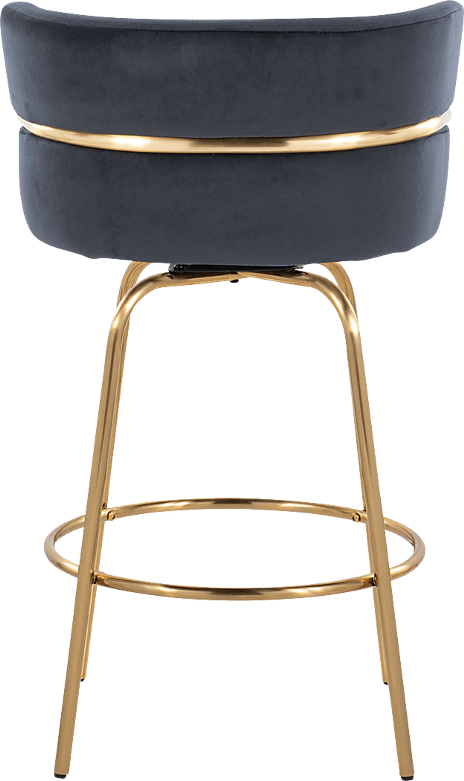 Percivale III Black Swivel Counter Height Stool, Set of 2 - Image 9