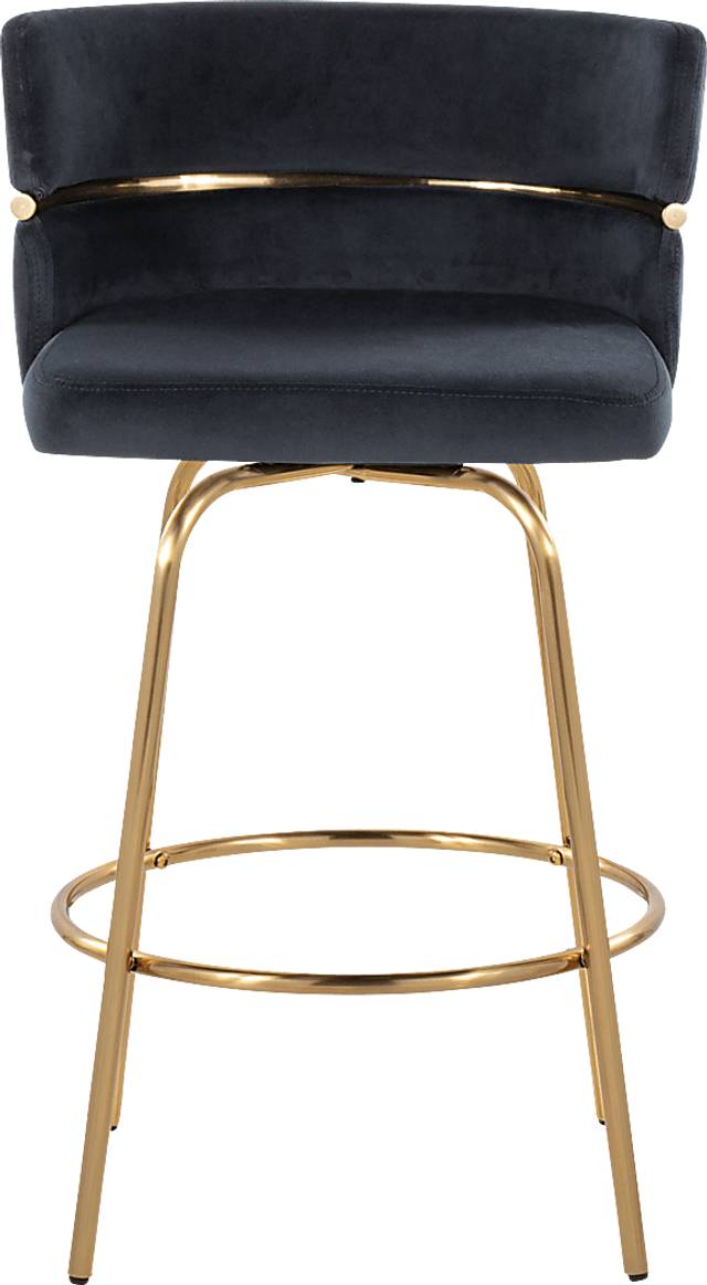 Percivale III Black Swivel Counter Height Stool, Set of 2 - Thumbnail - Image 10