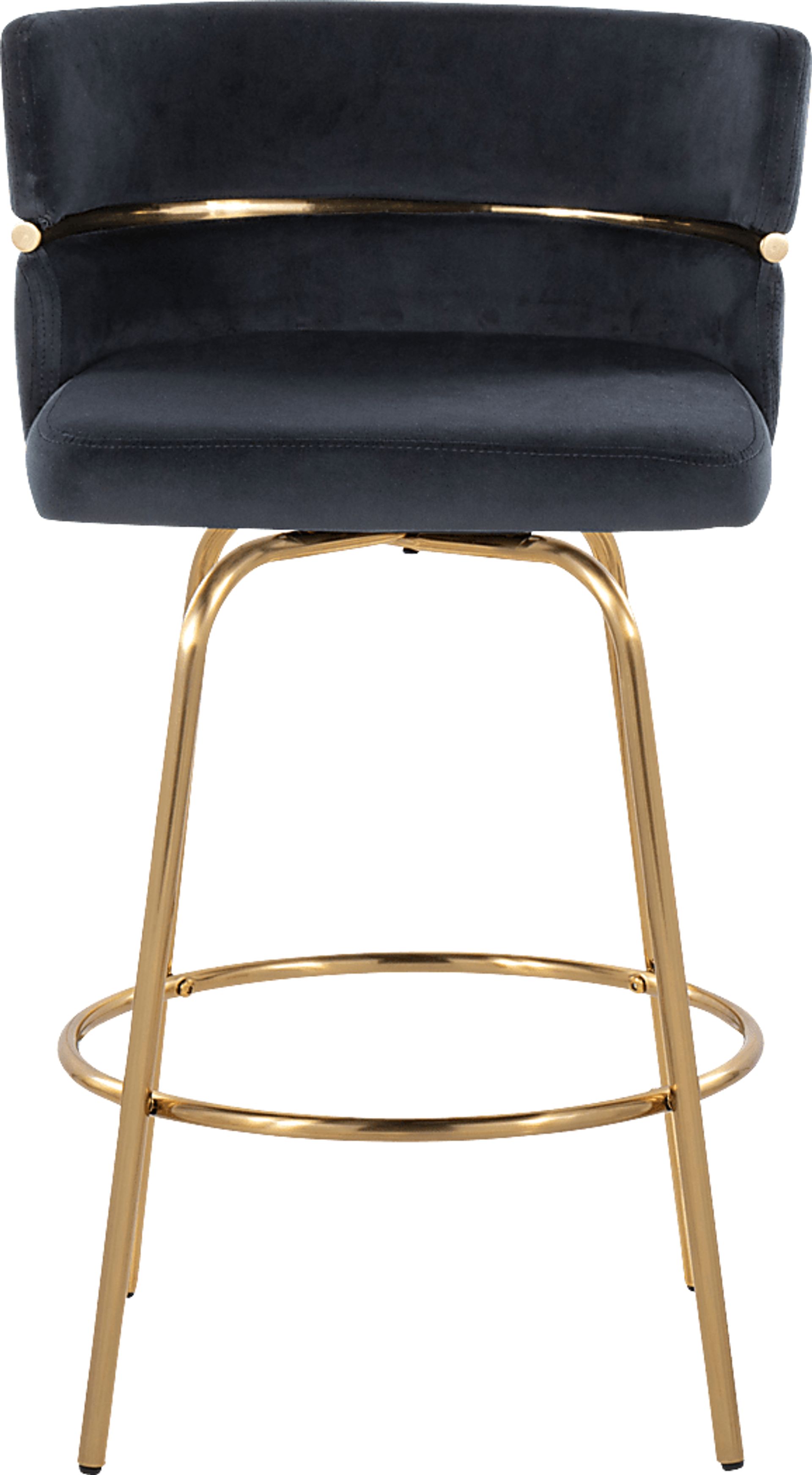 Percivale III Black Swivel Counter Height Stool, Set of 2 - Image 10