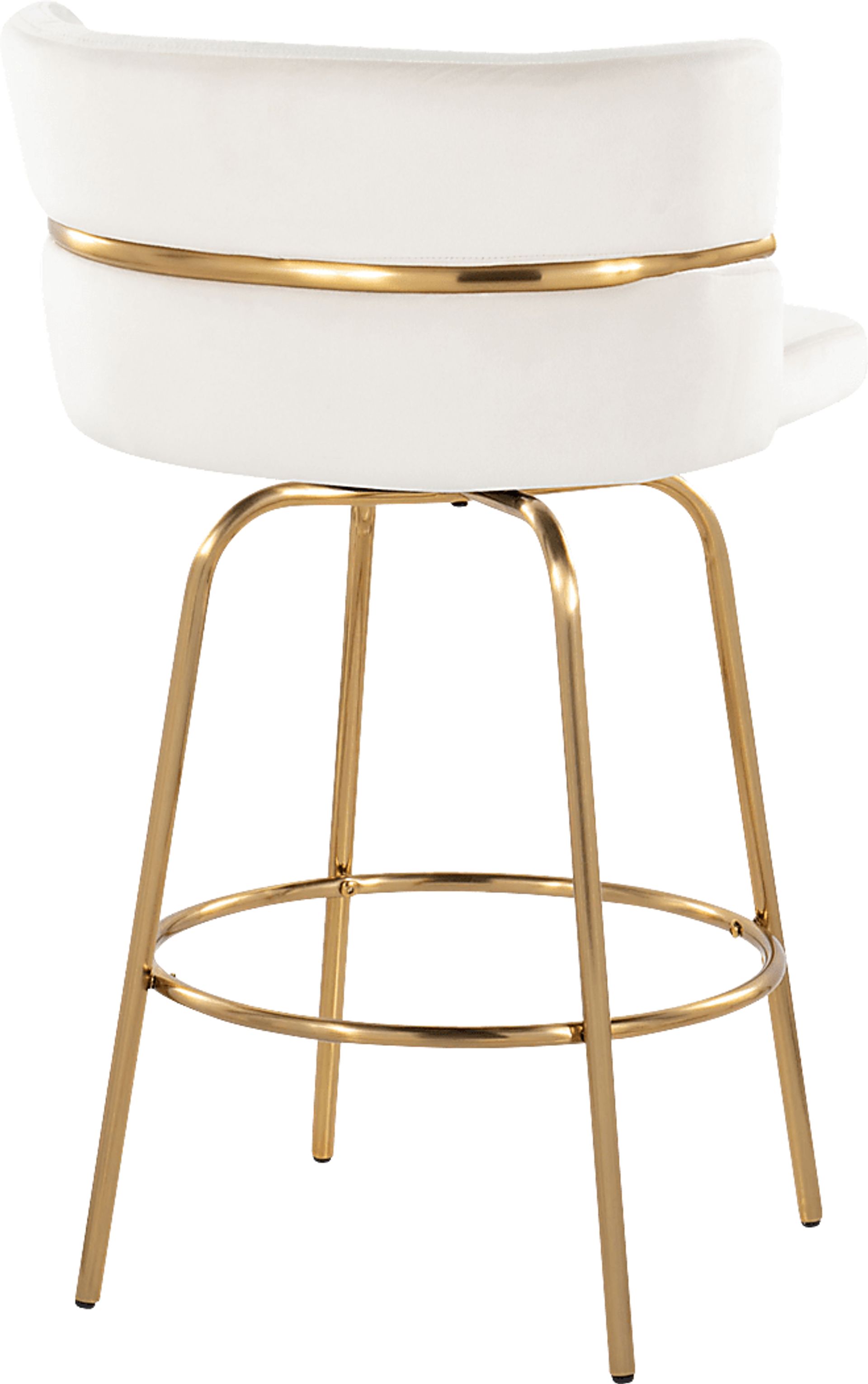 Percivale III Cream Swivel Counter Height Stool, Set of 2 - Image 8