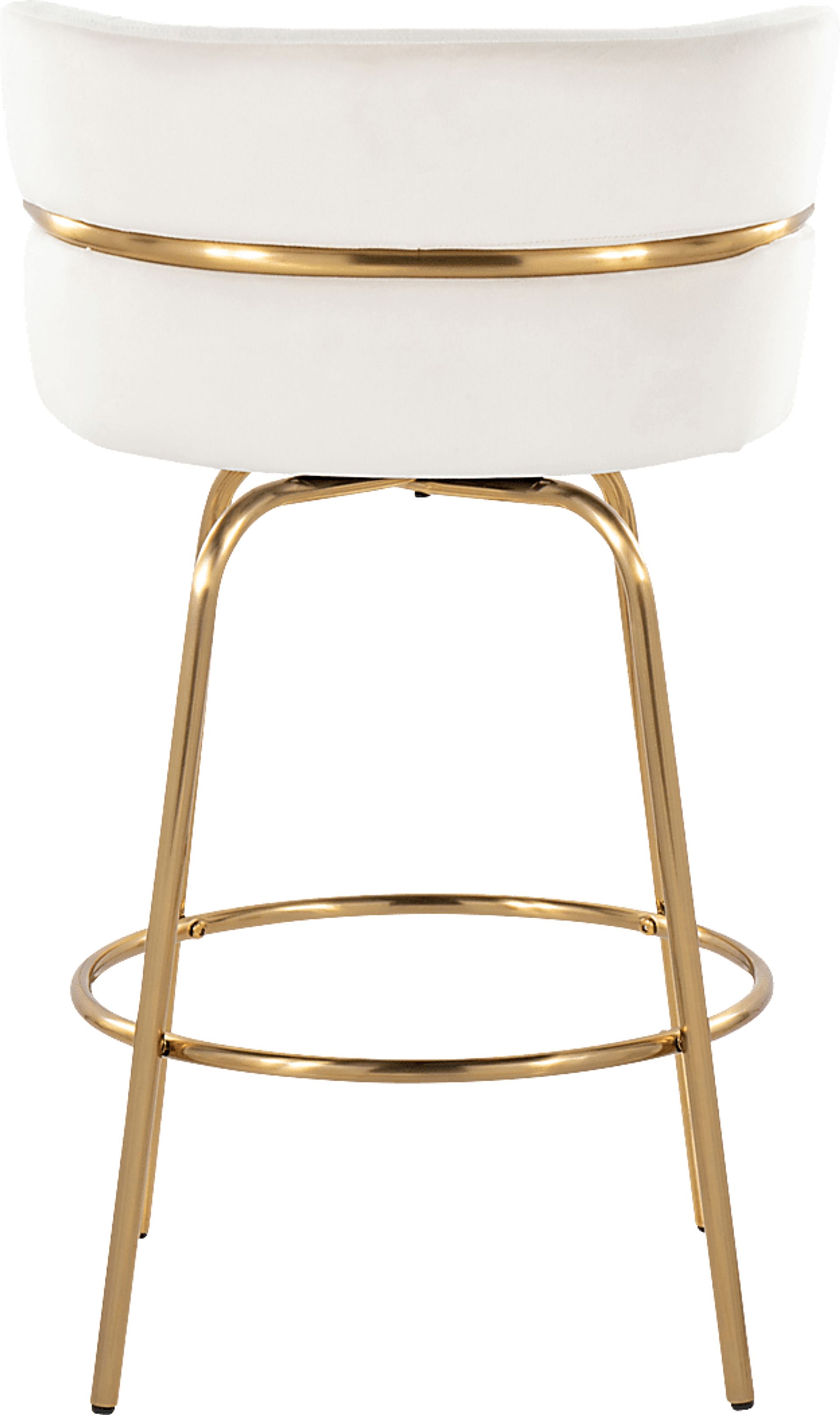 Percivale III Cream Swivel Counter Height Stool, Set of 2 - Image 9