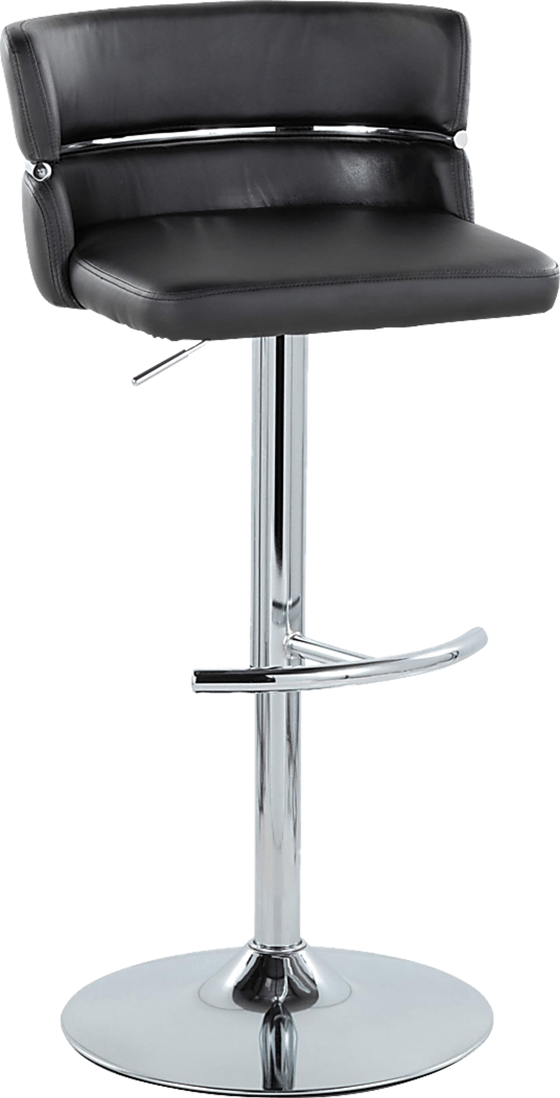 Percivale IV Black Adjustable Barstool, Set of 2 - Image 5